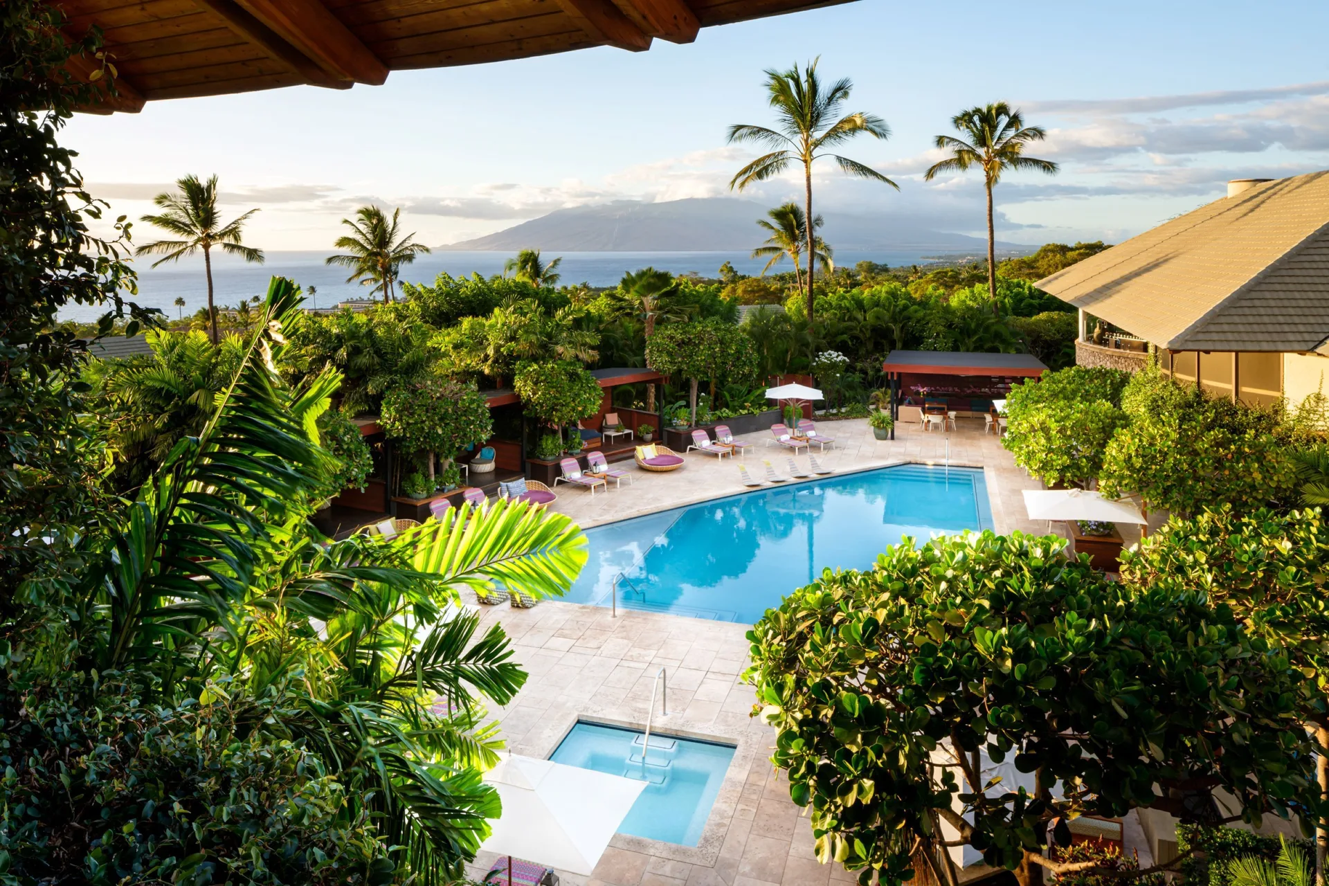 Hotel Wailea Relais and Chateaux adults-oriented boutique Maui resort with romantic hillside views