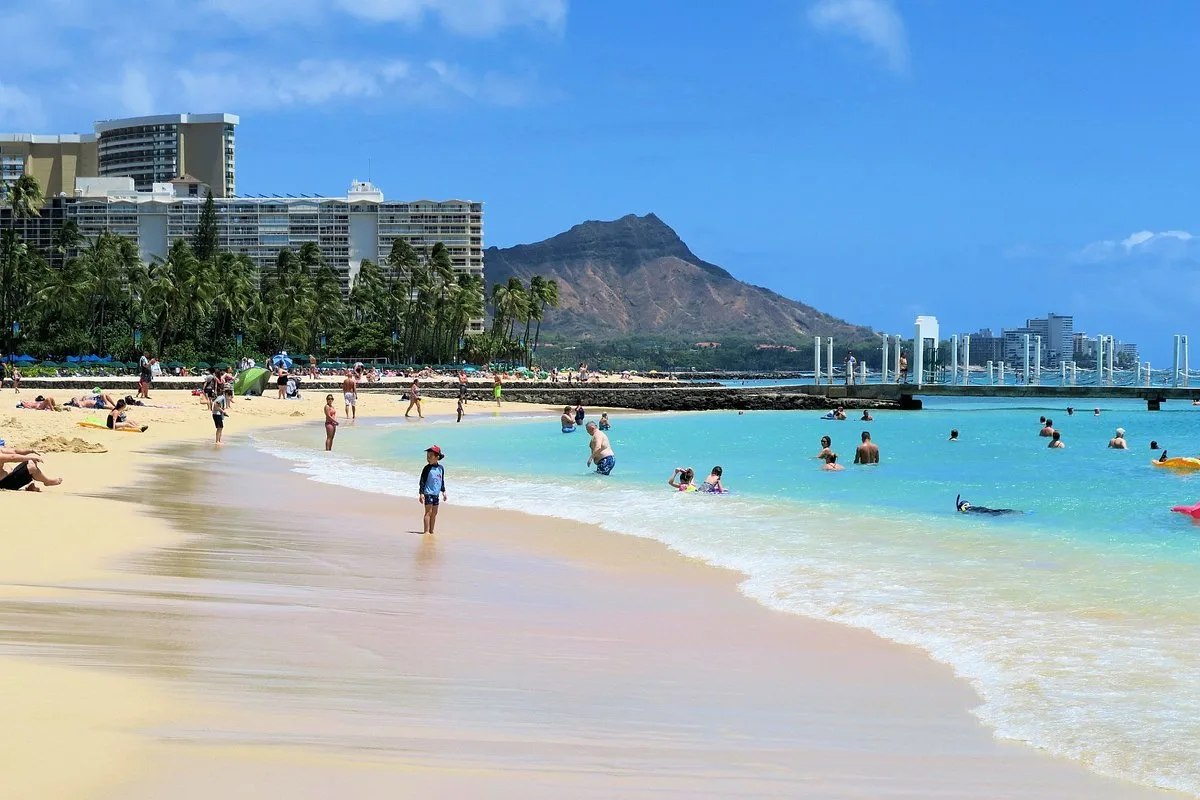 Duke Kahanamoku Beach near Aqua Palms Waikiki