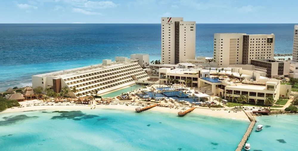Hyatt Ziva Cancun family-friendly all-inclusive resort with oceanfront pools and beach access