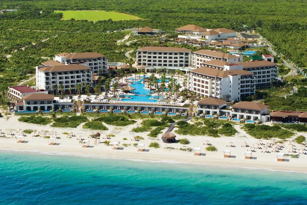 Secrets Playa Mujeres Golf and Spa Resort adults-only all-inclusive with golf, pools, and beach