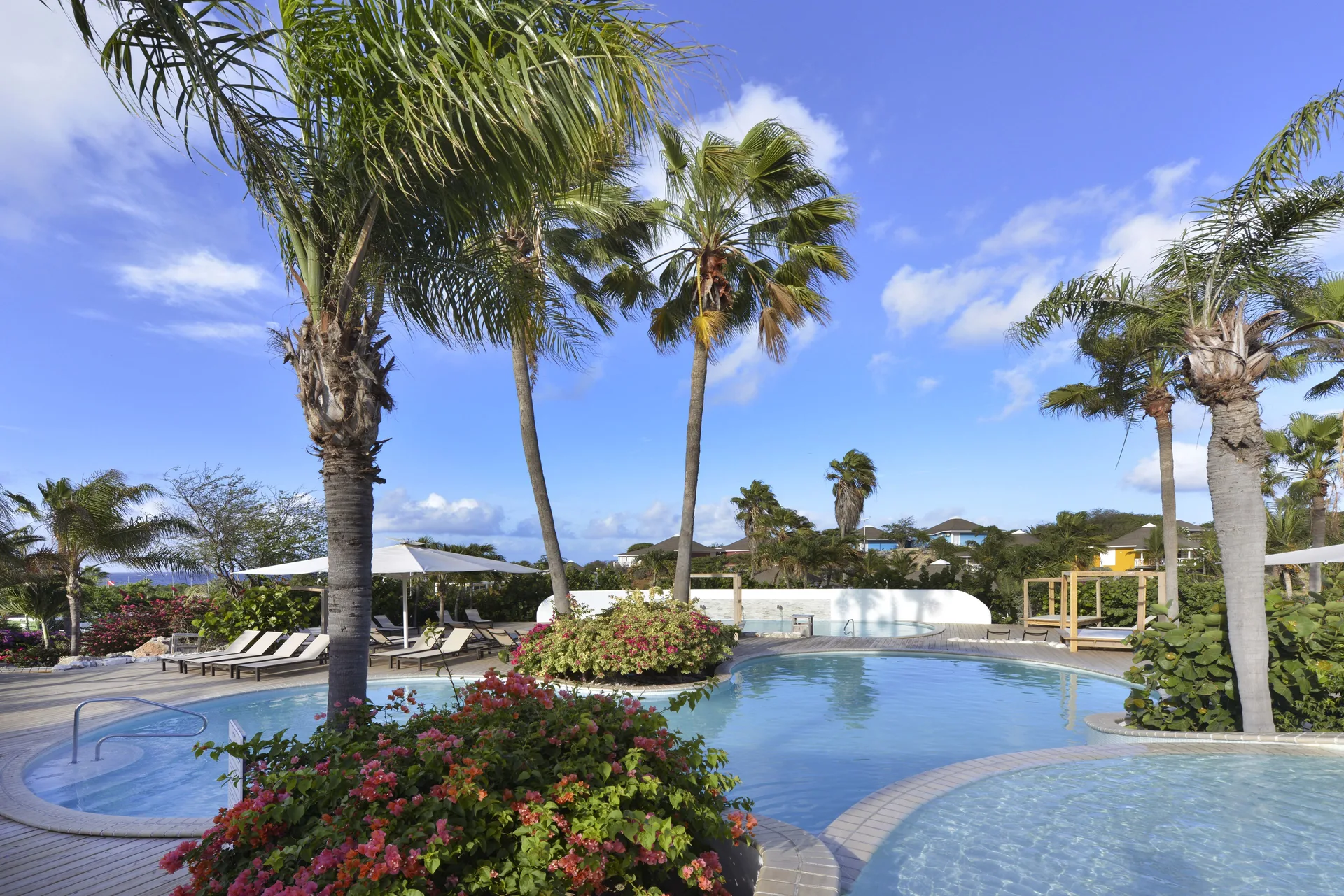 Chogogo Dive and Beach Resort Curacao colorful resort with pools, dive access, and Jan Thiel beach setting