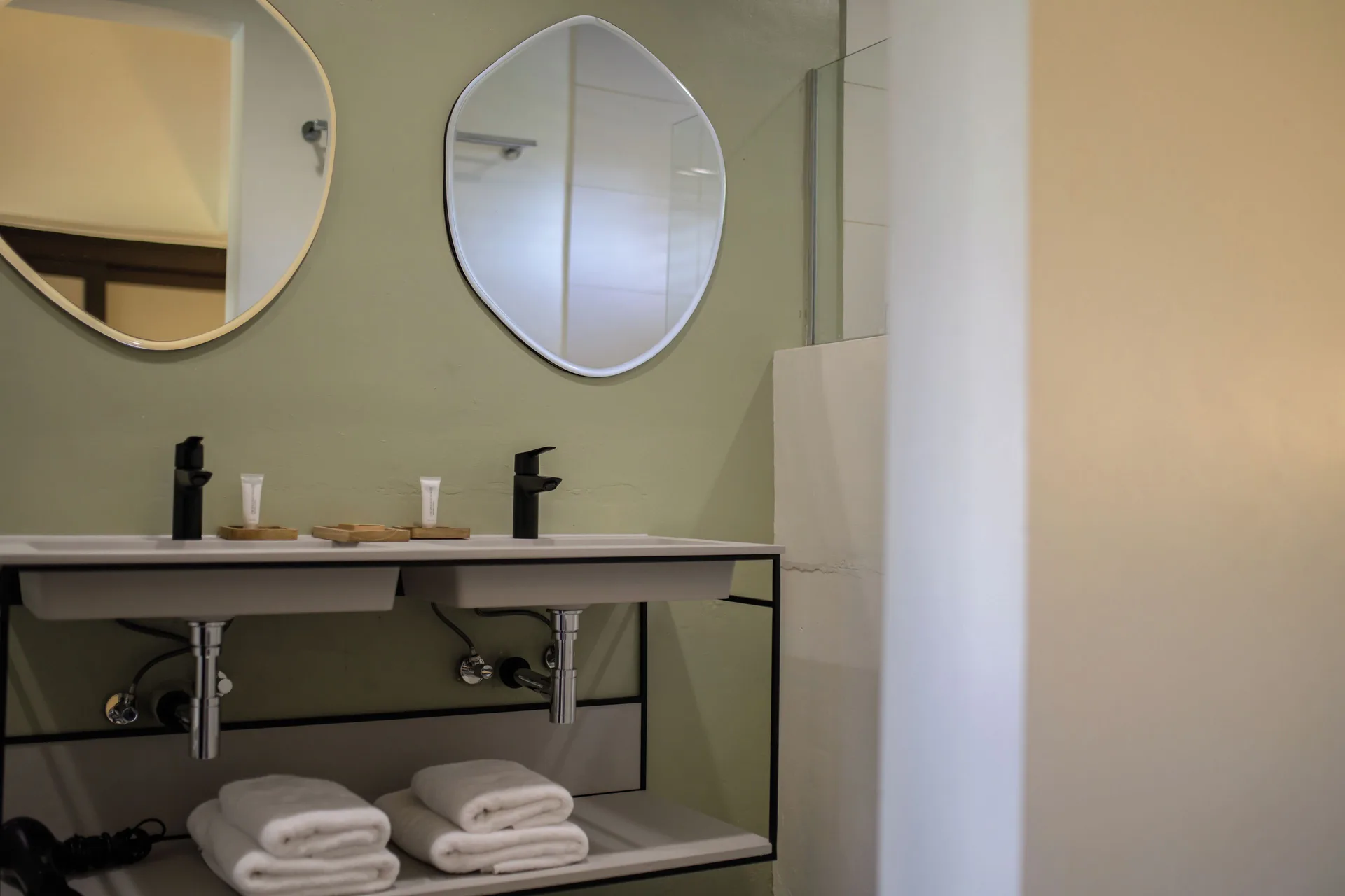 Garden Apartment bathroom vanity at Blue Bay Curacao Golf & Beach Resort.