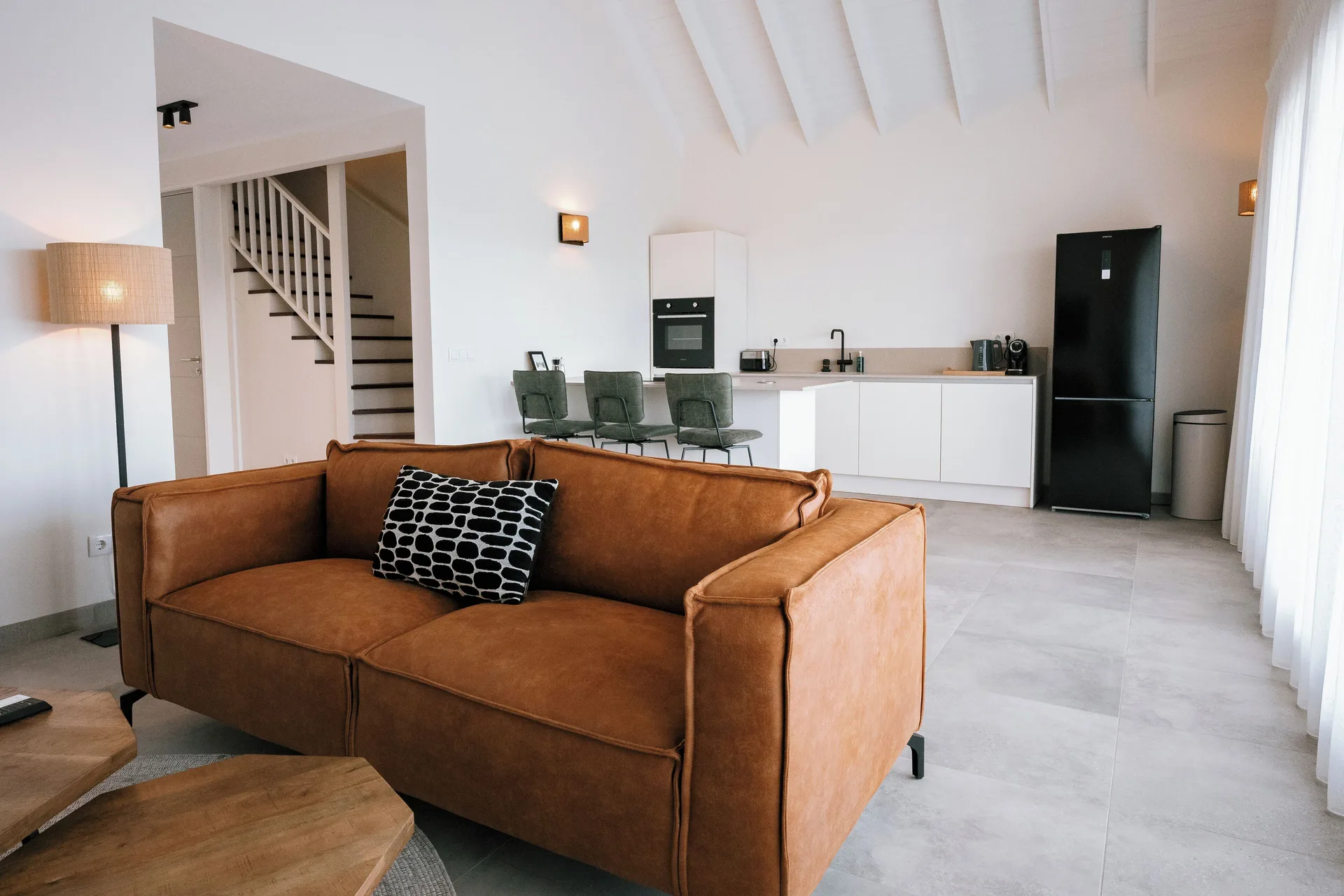 Private Pool Villa open living area and kitchen at Blue Bay Curacao Golf & Beach Resort.