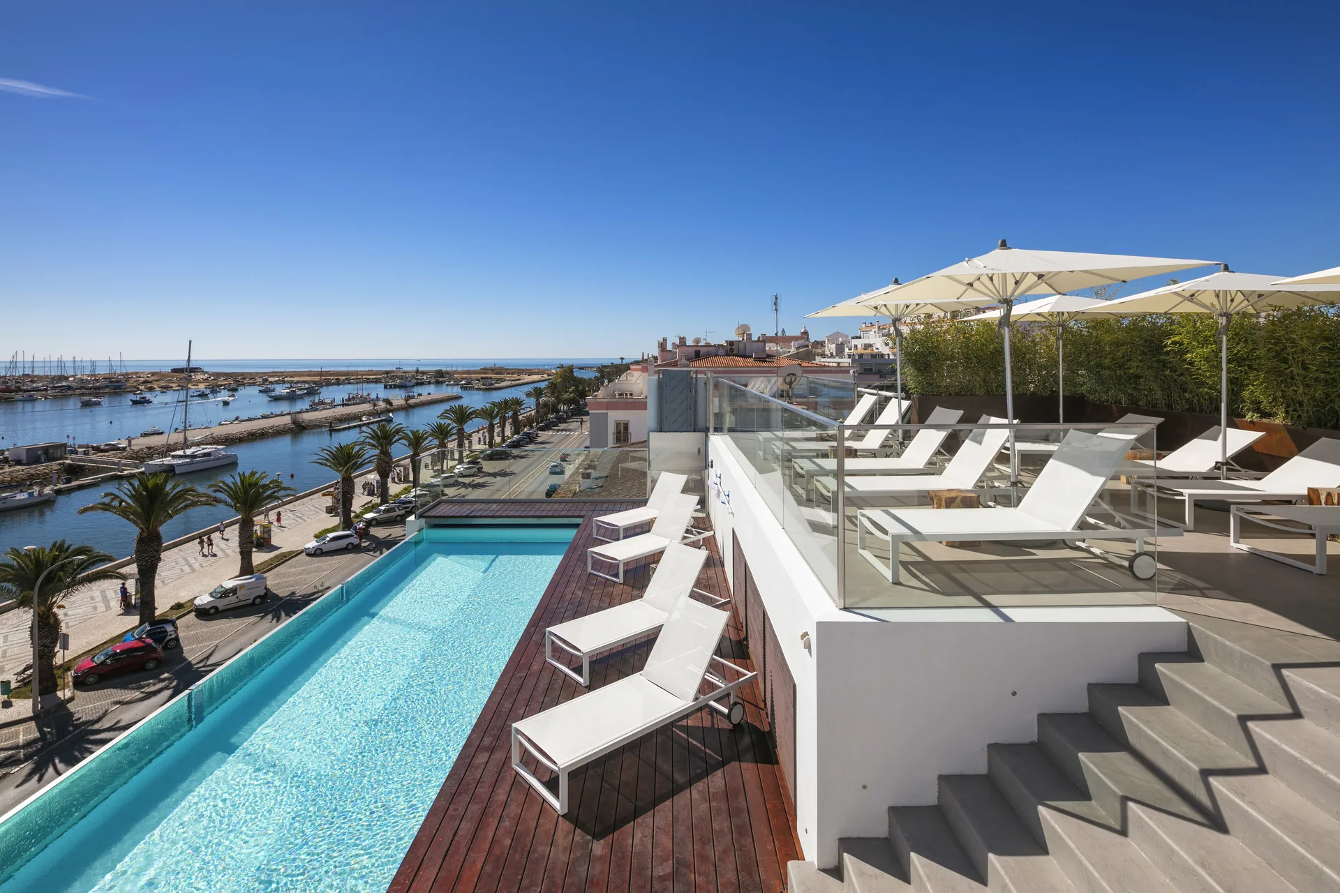 Lagos Avenida Hotel boutique Algarve hotel by the marina with rooftop pool and contemporary rooms