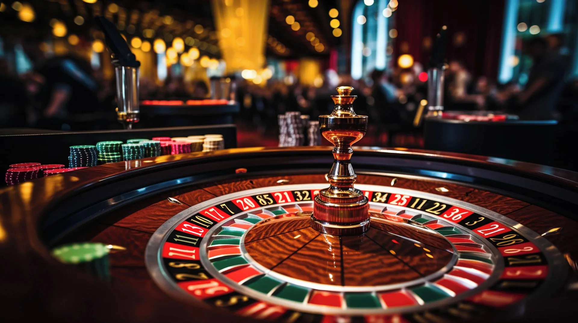 Roulette wheel and casino chips at Emotions by Hodelpa Puerto Plata.