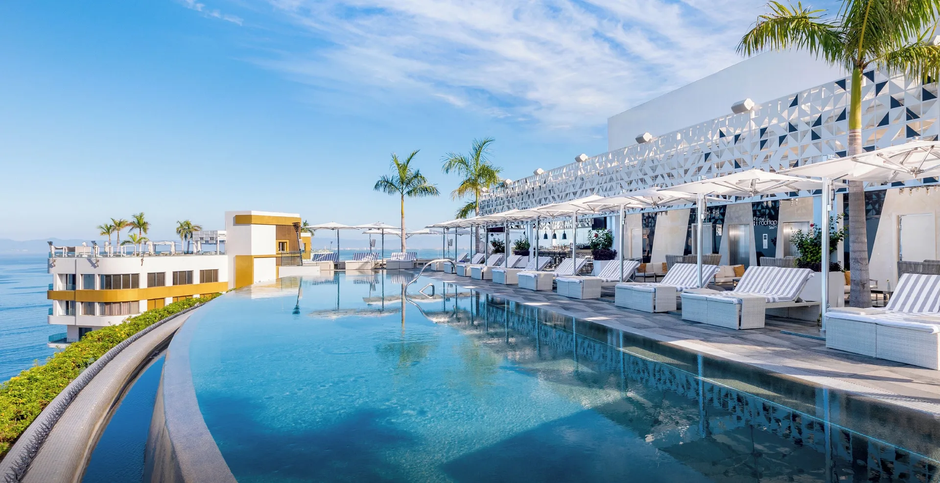 Hotel Mousai Puerto Vallarta adults-only luxury resort with modern design and rooftop pool views