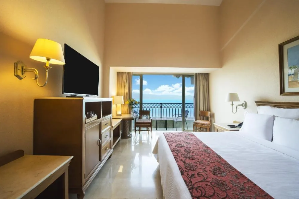 Fiesta Americana Puerto Vallarta & Spa with king bed and ocean-facing balcony at Fiesta Americana Puerto Vallarta & Spa.