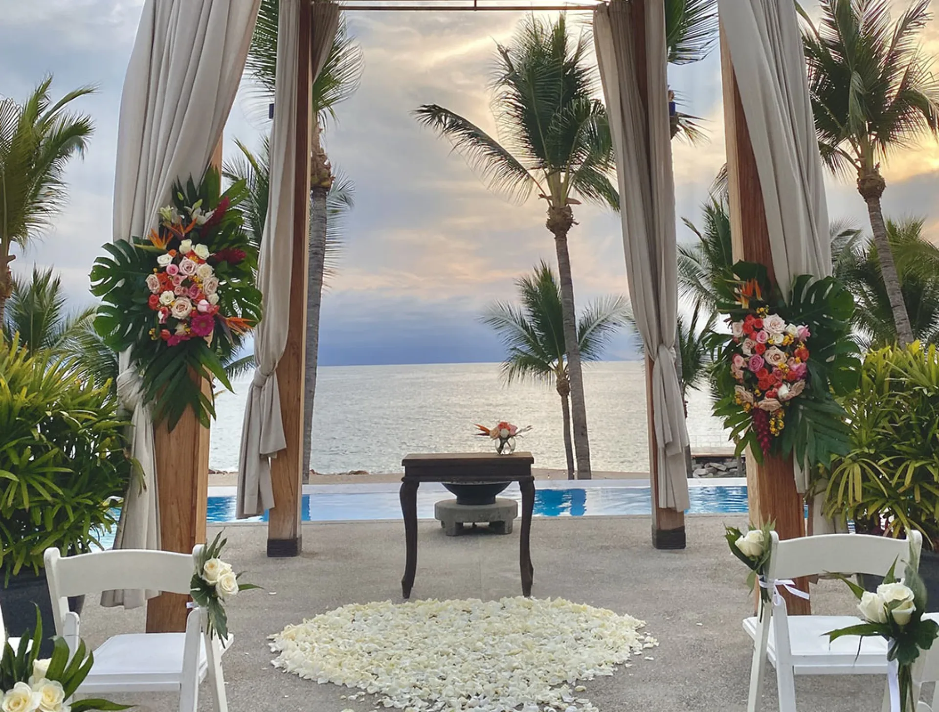 White Stone Gazebo Venue at Fiesta Americana Puerto Vallarta & Spa