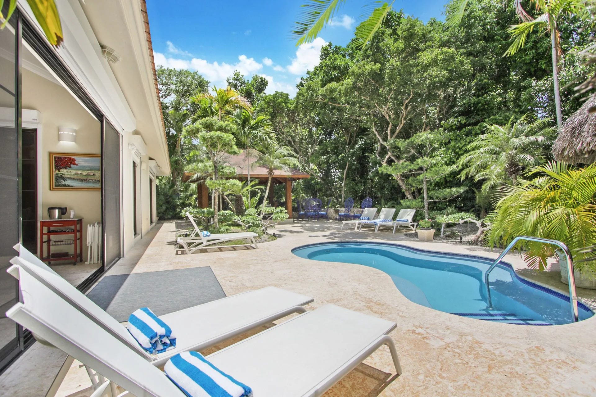 4-BR Pool Villa Garden and Beach Access Punta Cana rental with private pool and tropical outdoor space