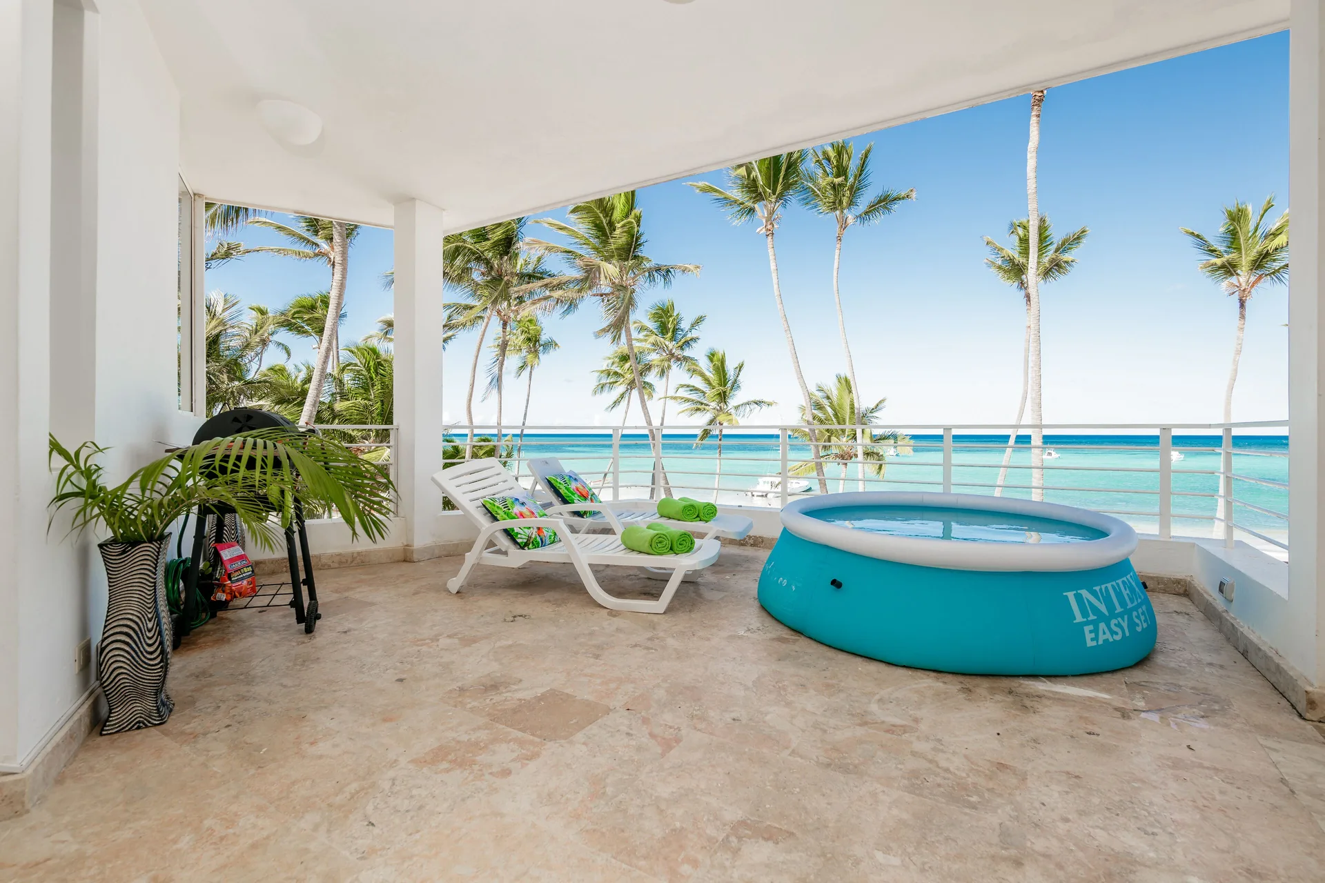 Punta Cana Condo for Rent private vacation apartment with tropical setting and convenient beach access