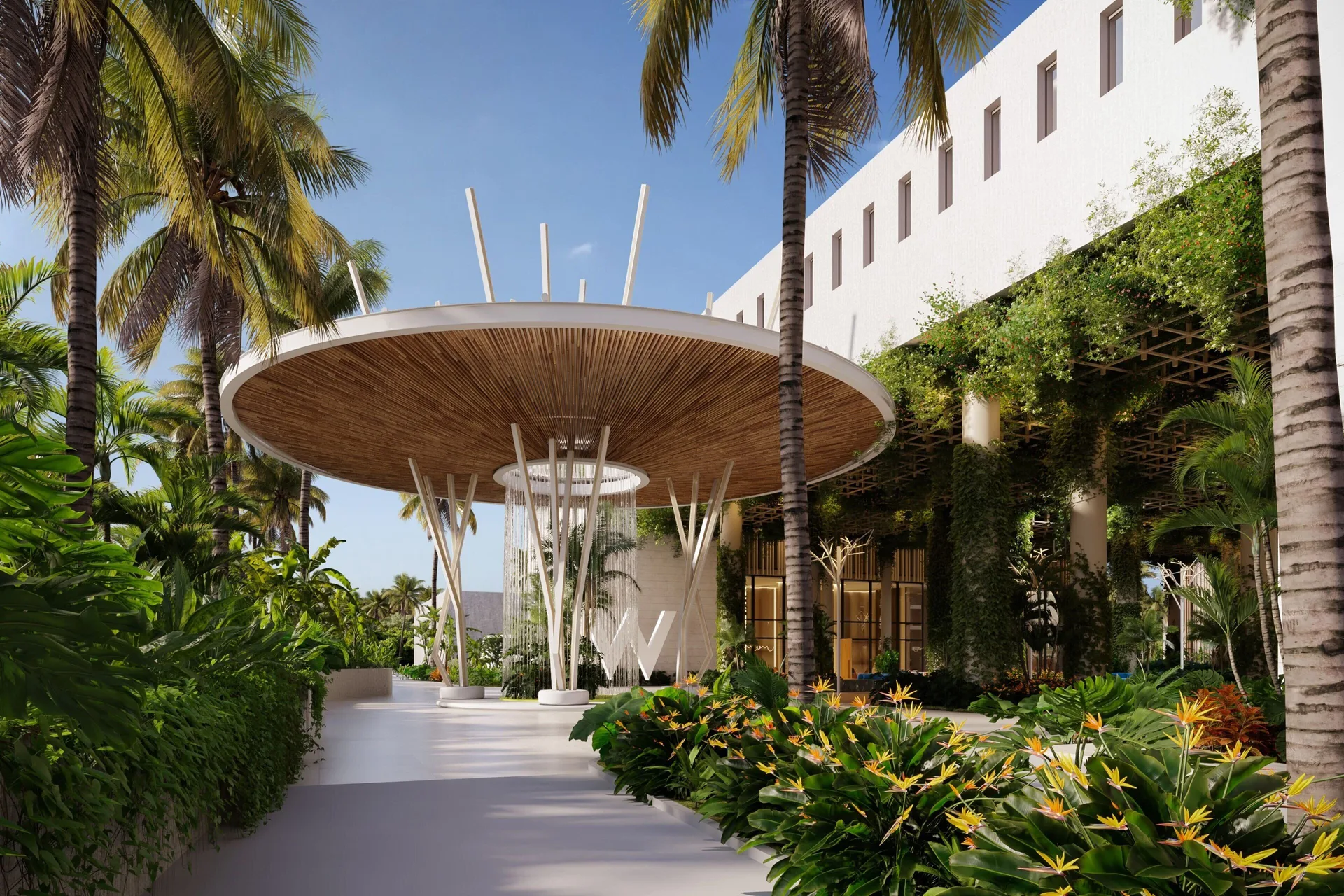 W Punta Cana adults-only beachfront resort with modern design and lively tropical atmosphere