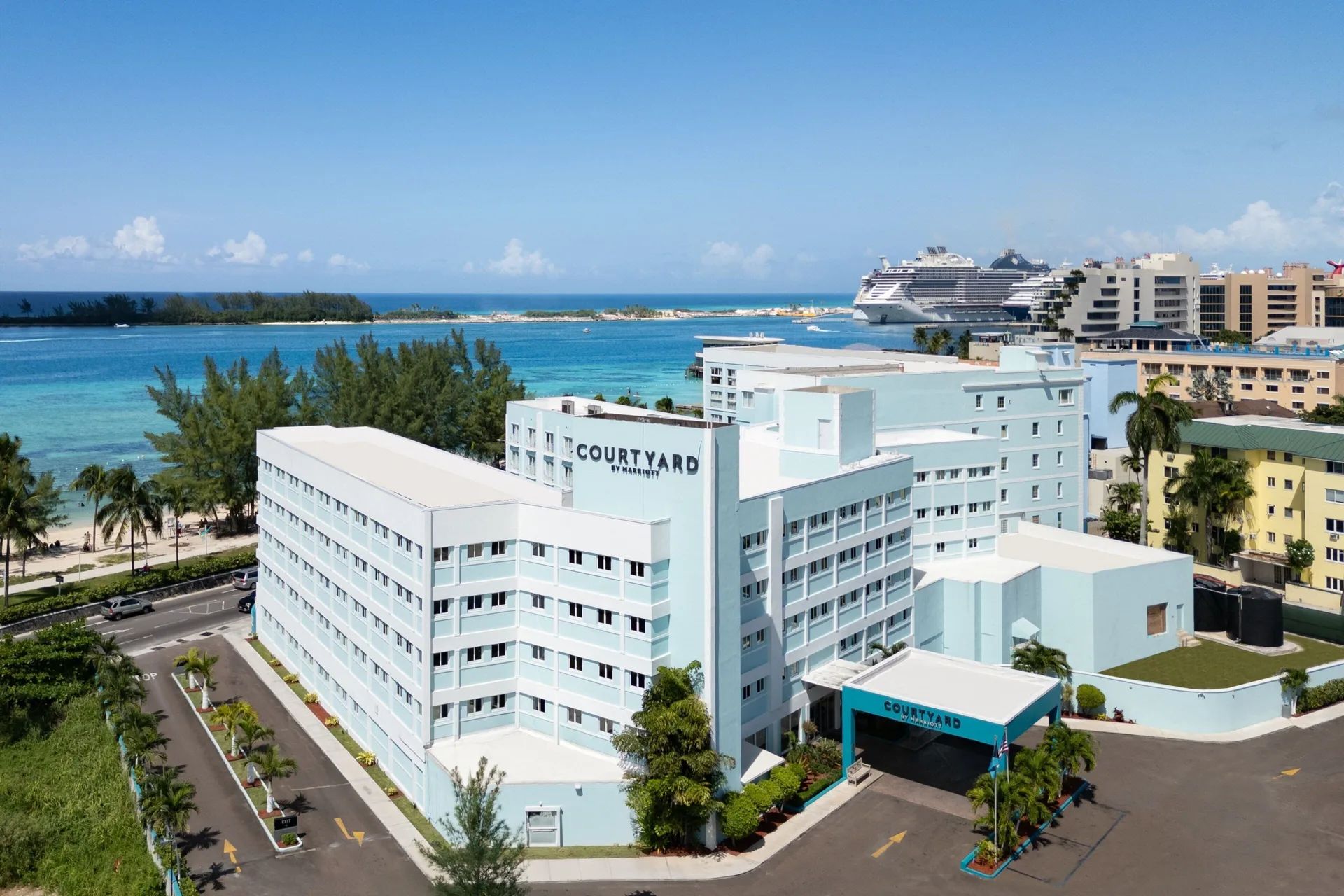 Courtyard resort