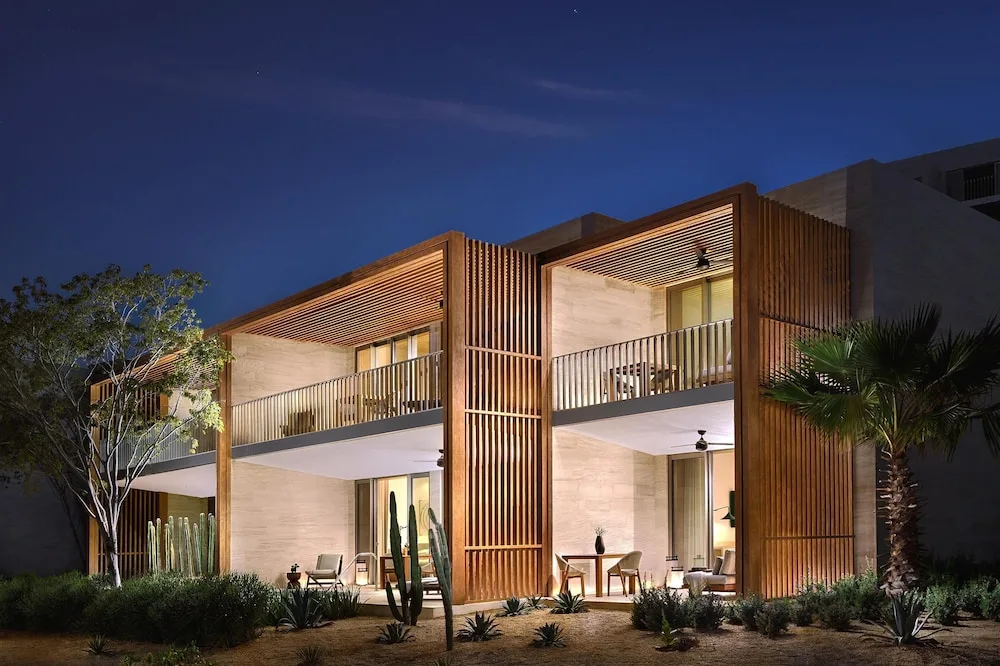 Park Hyatt Los Cabos at Cabo Del Sol luxury resort with desert landscape, oceanfront setting, and refined architecture in Los Cabos, Mexico.