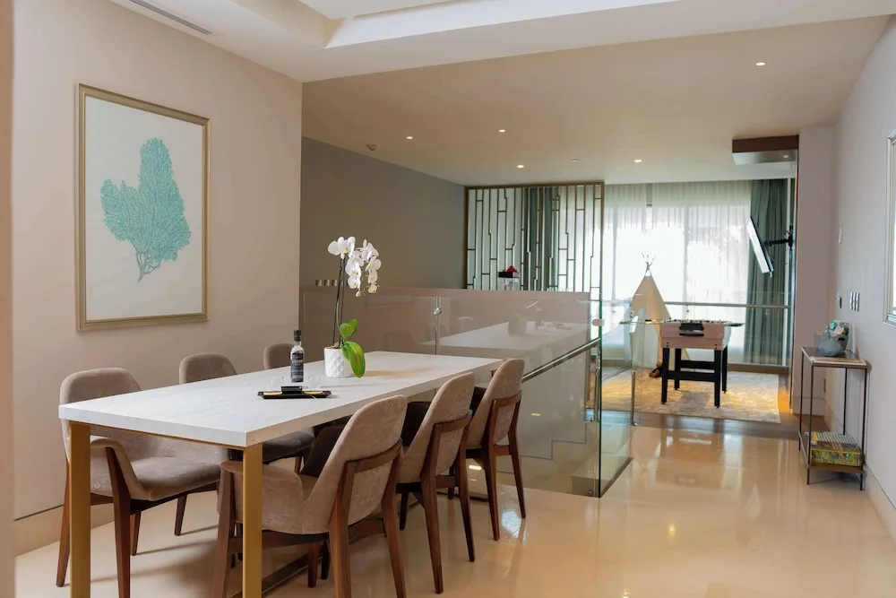 Family Duplex dining area and play space at Grand Velas Los Cabos.