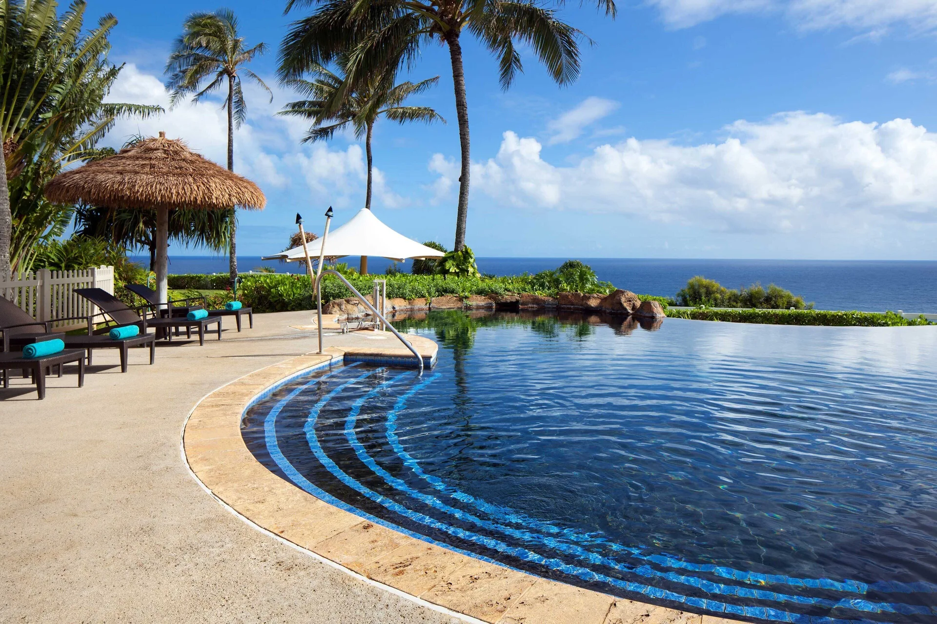 The Westin Princeville Ocean Resort Villas north shore villa resort with ocean bluffs and pools