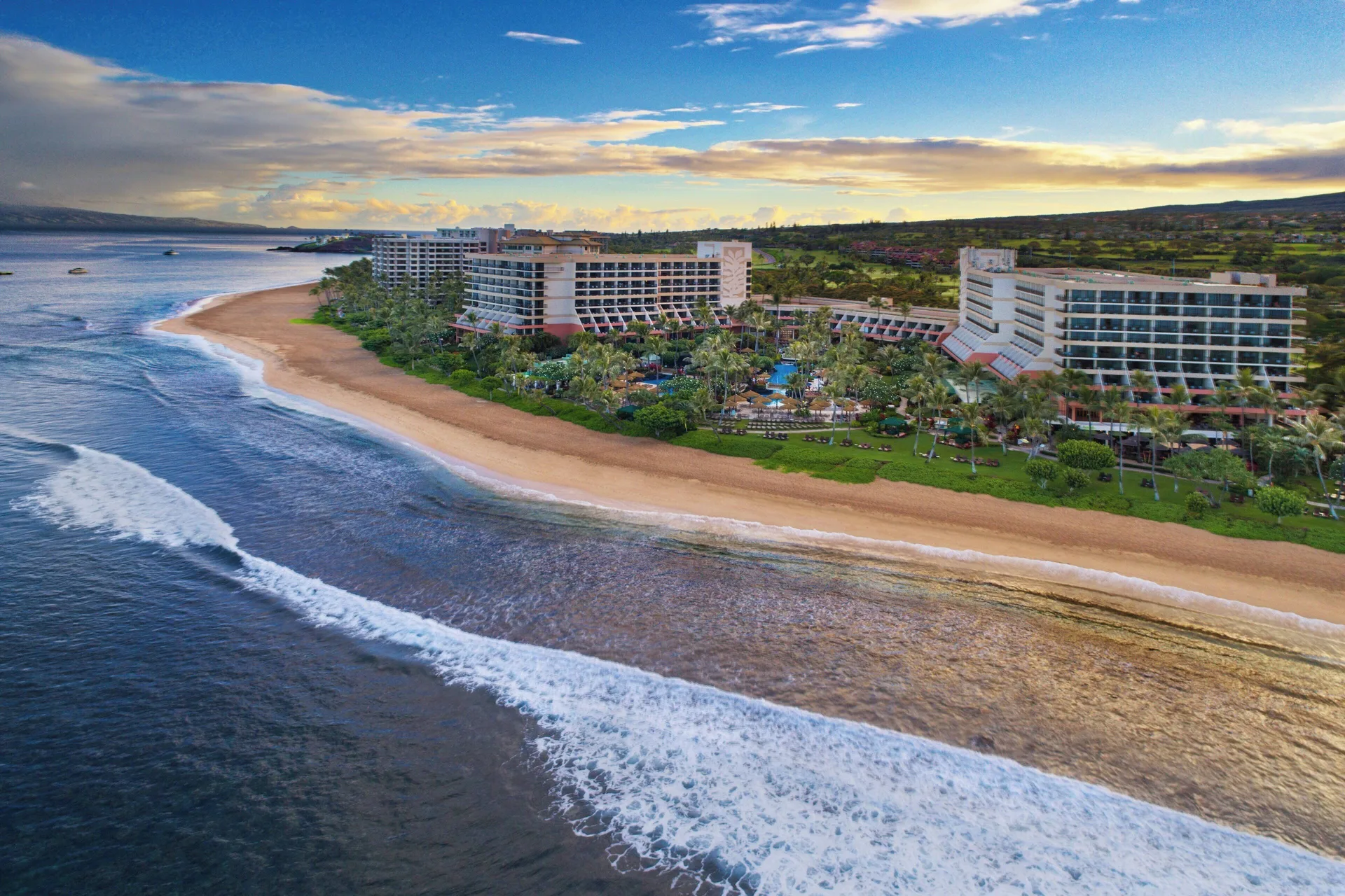 Marriott's Maui Ocean Club Molokai Maui and Lanai Towers beachfront villa resort on Kaanapali Beach