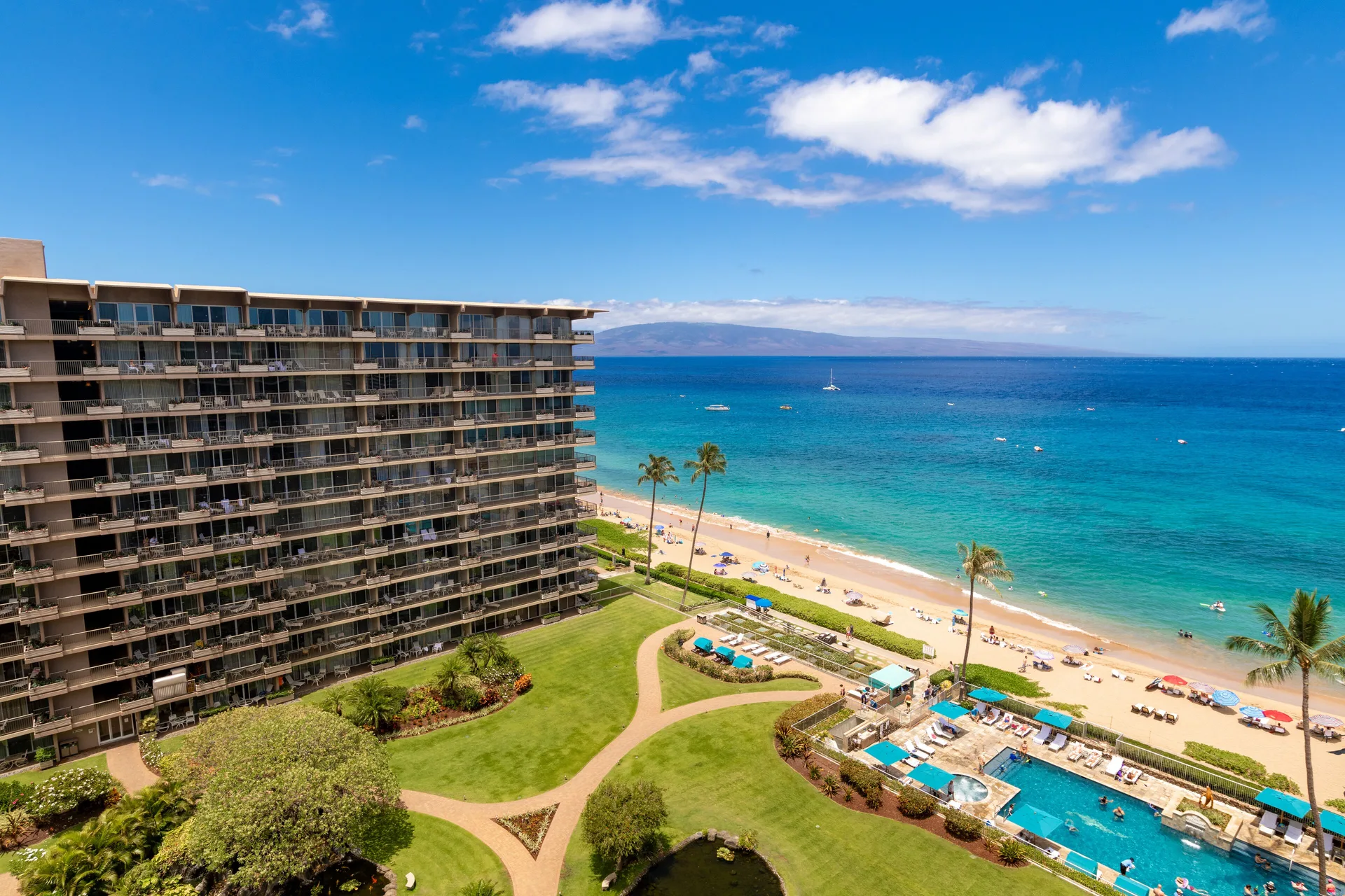 The Whaler Resort Kaanapali Beach condominium resort with ocean views and beachfront location