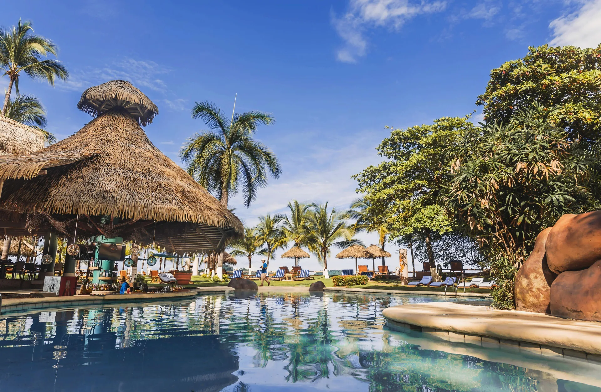Bahia del Sol Beach Front Boutique Hotel relaxed Potrero beach hotel with tropical gardens
