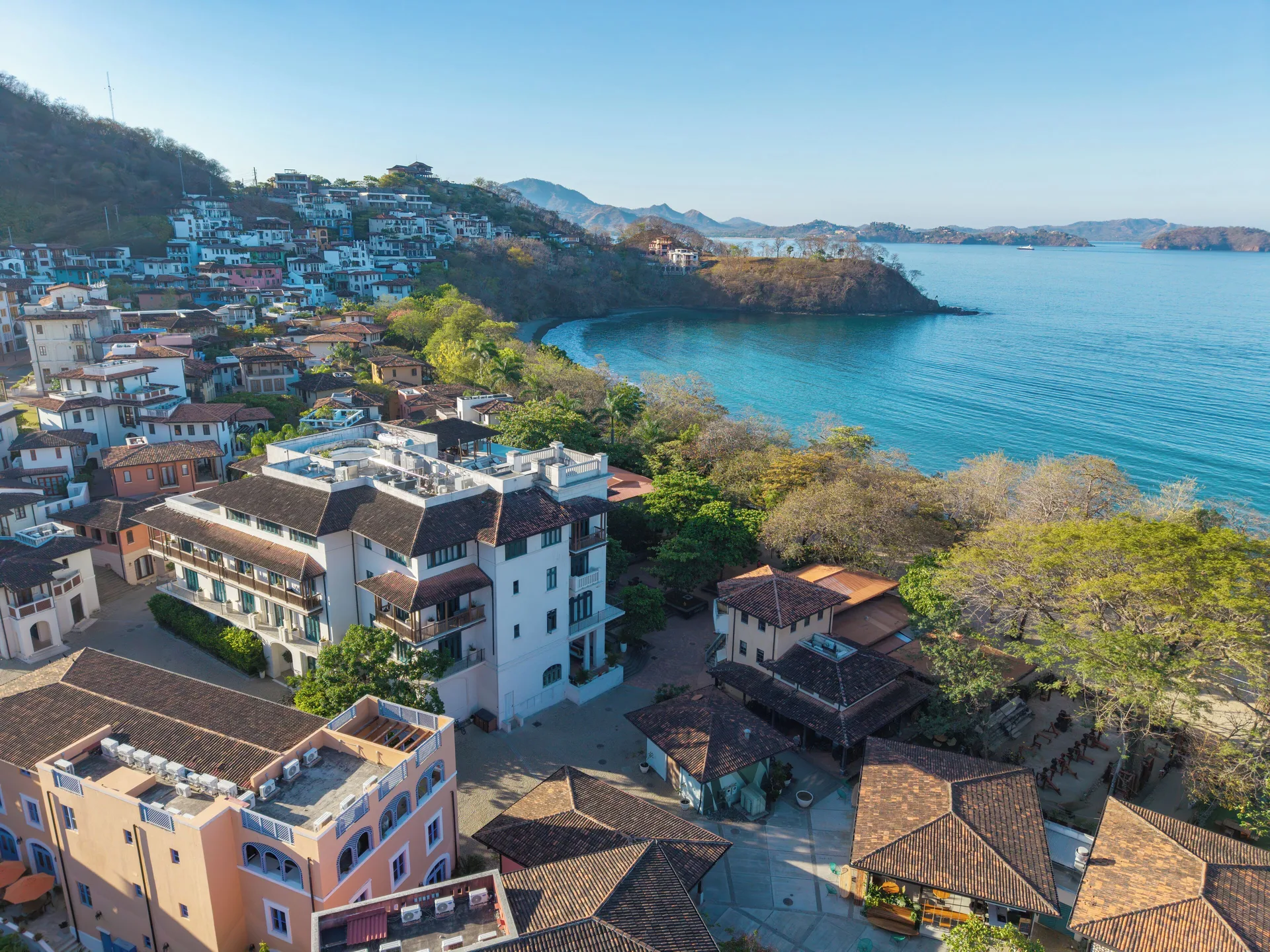 Santarena Hotel at Las Catalinas boutique Costa Rica hotel with walkable beach town setting