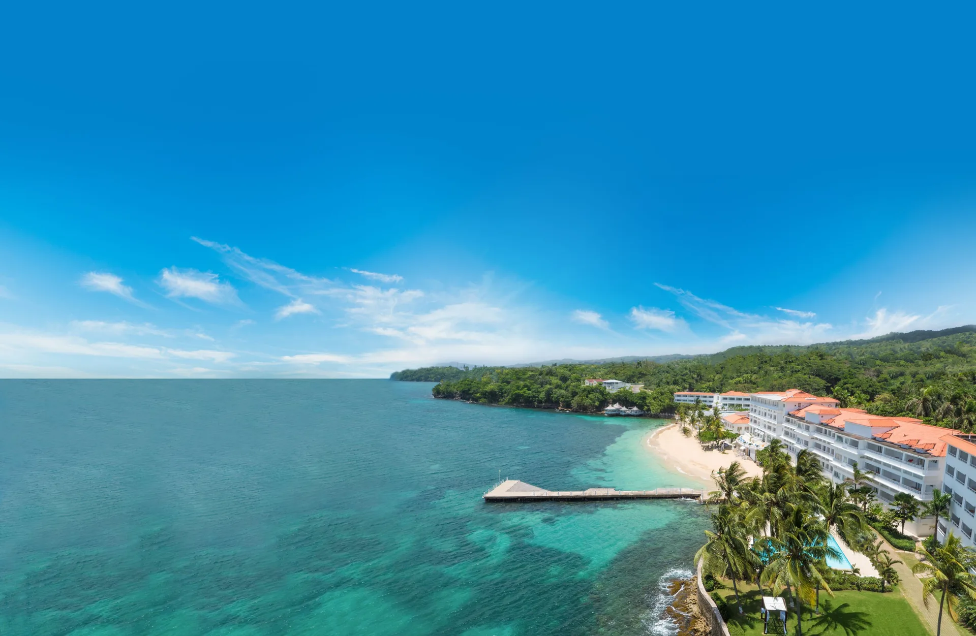 Couples Tower Isle couples-only all-inclusive resort with iconic offshore island and beachfront pools