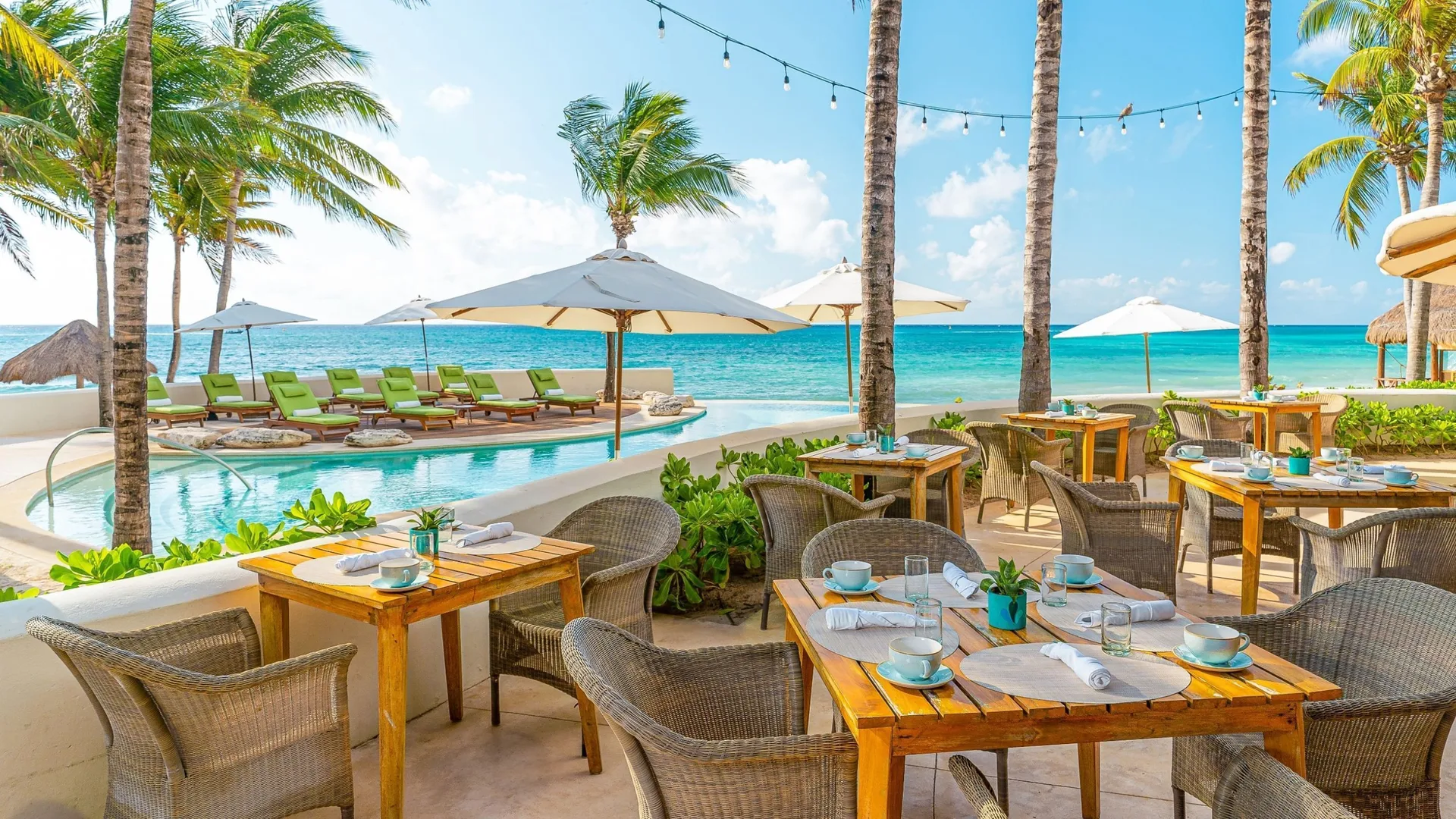 Mahekal Beach Front Resort and Spa Playa del Carmen beachfront resort with palapa rooms pools and tropical gardens