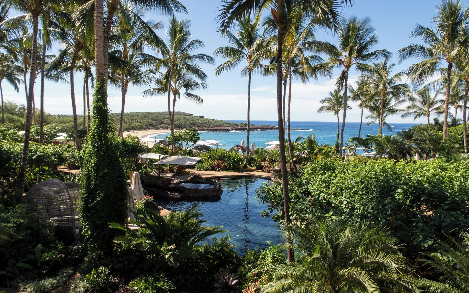 Four Seasons Resort Lanai luxury island resort with secluded beaches and refined tropical design