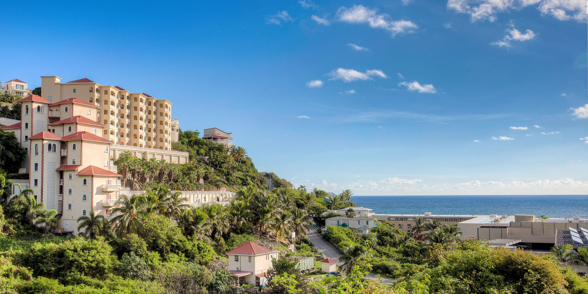 Princess Heights luxury boutique condo hotel with hillside ocean views and suites