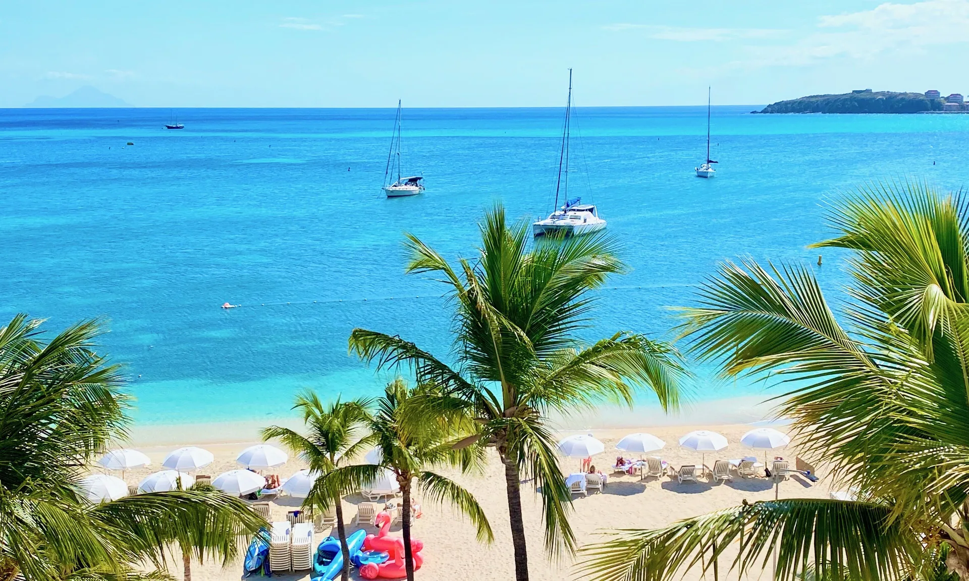 Holland House Beach Hotel St Maarten Philipsburg beachfront hotel with boardwalk and bay views