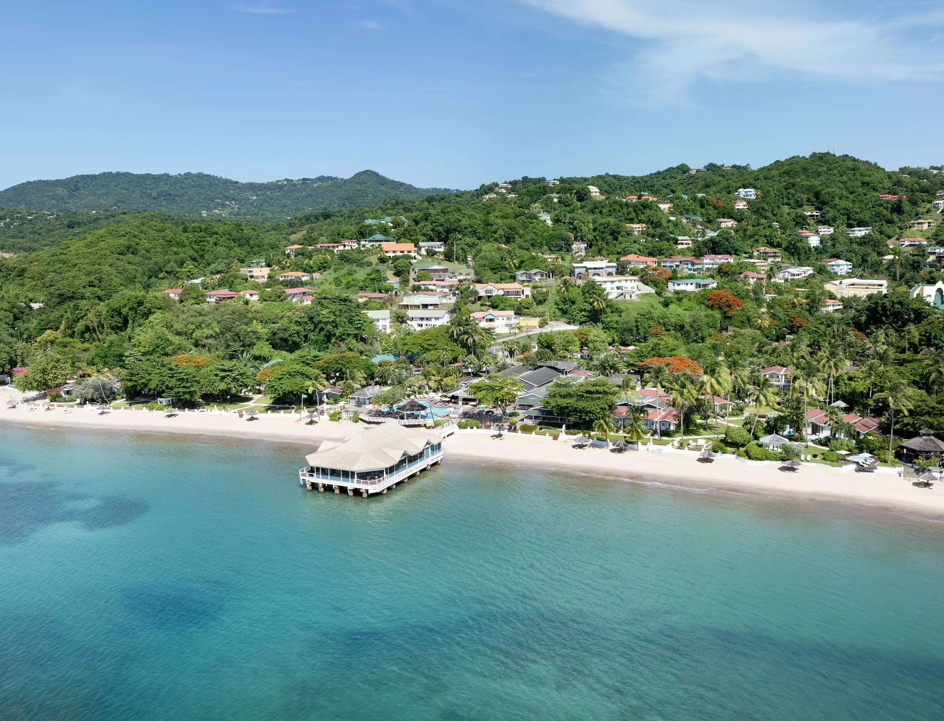 Sandals Halcyon couples-only all-inclusive resort with intimate gardens and beachfront pools