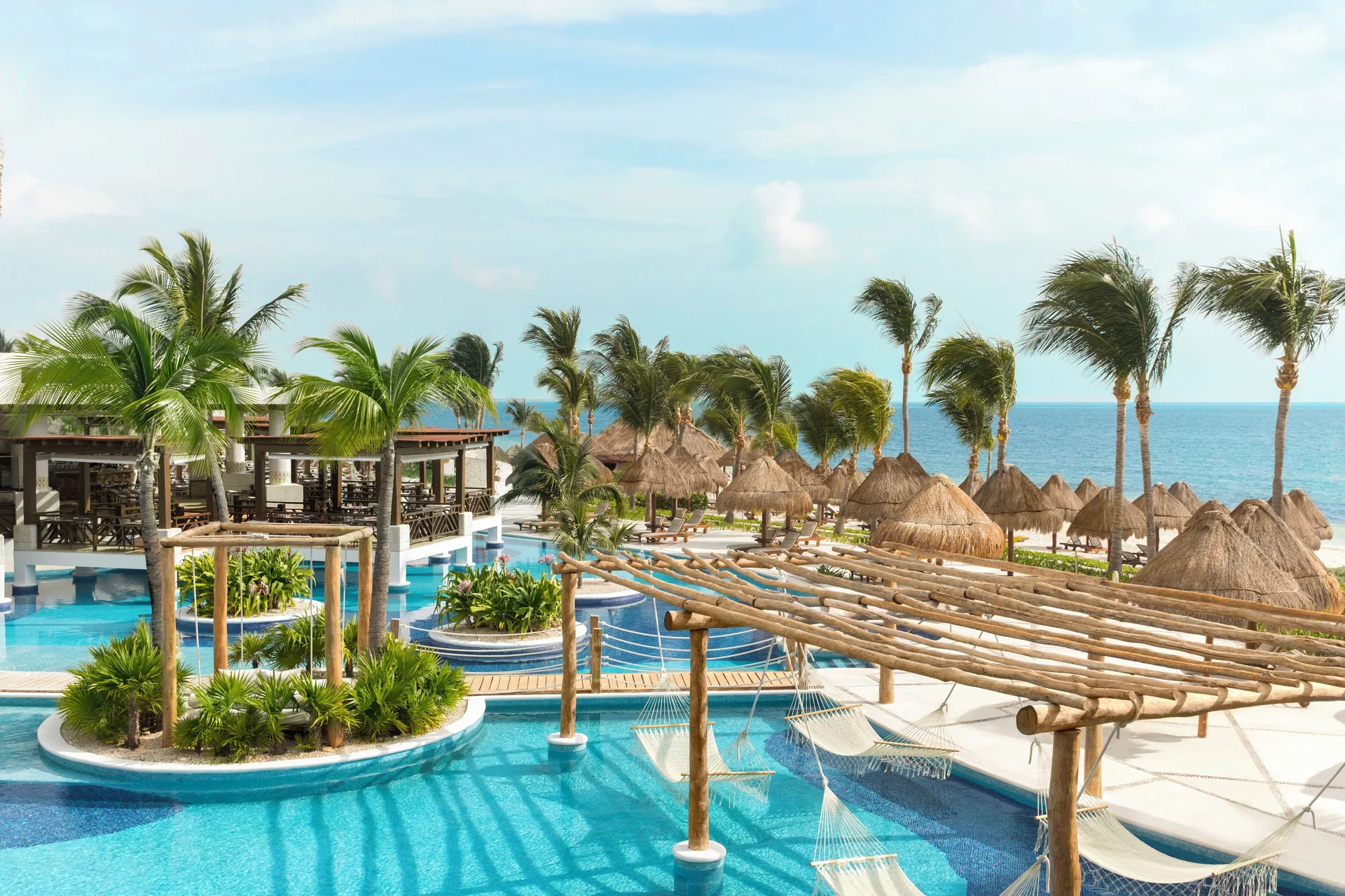 Excellence Playa Mujeres adults-only luxury all-inclusive resort with pristine pools and beachfront in Playa Mujeres, Mexico.