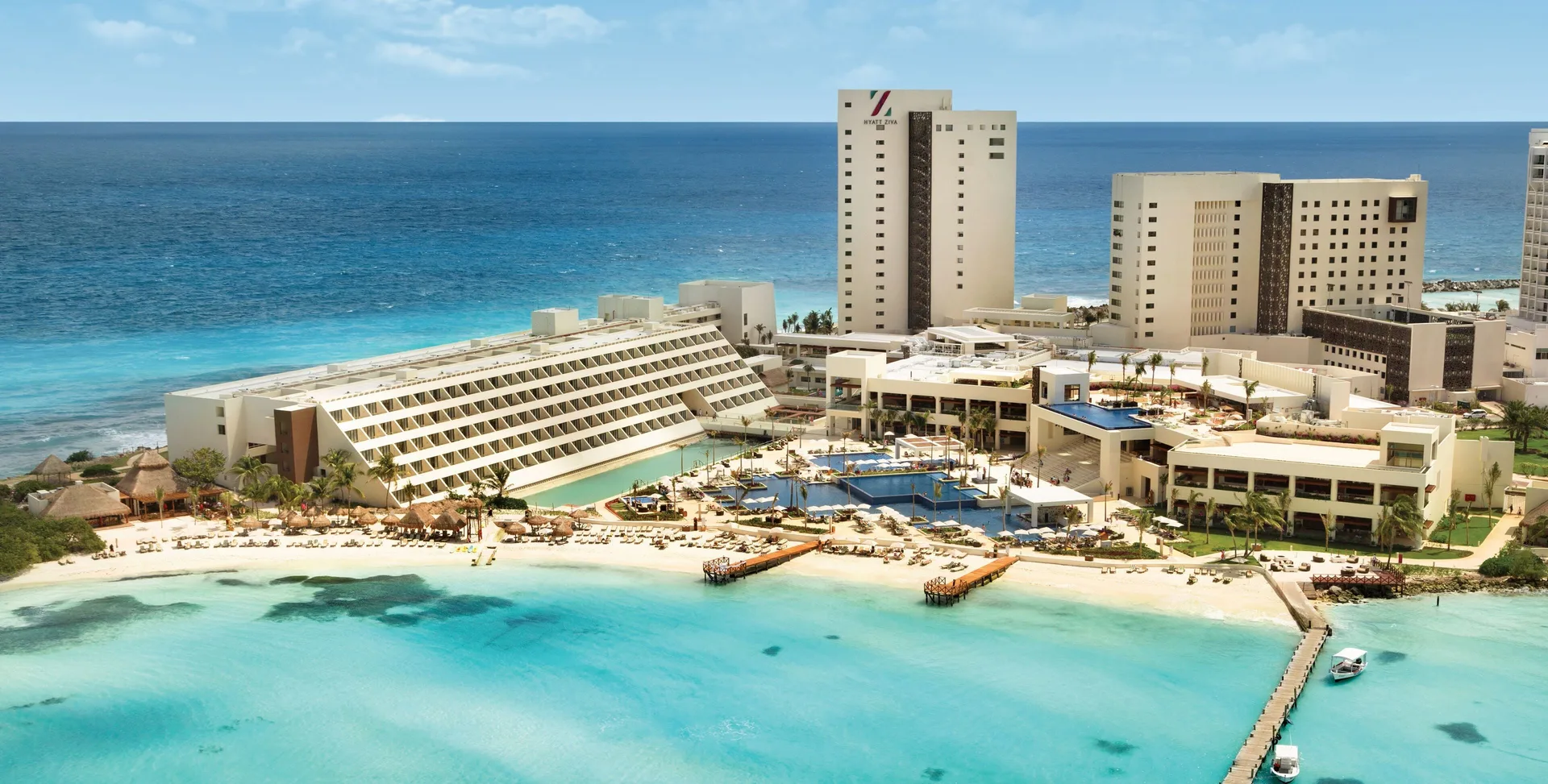 Hyatt Ziva Cancun family-friendly all-inclusive resort with ocean views and beachfront pools