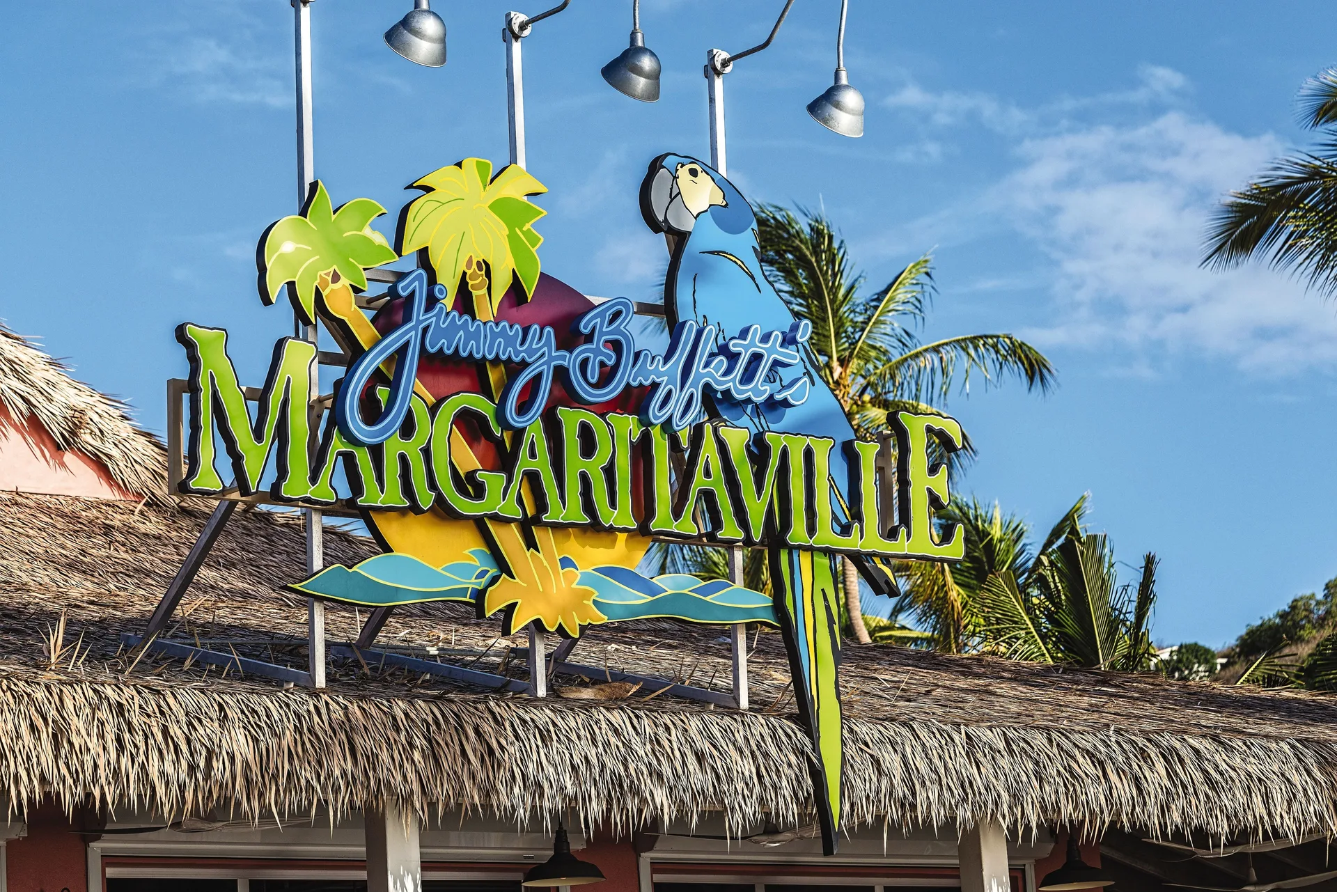 Margaritaville Vacation Club - St. Thomas and Bar sign at Margaritaville Vacation Club - St. Thomas.