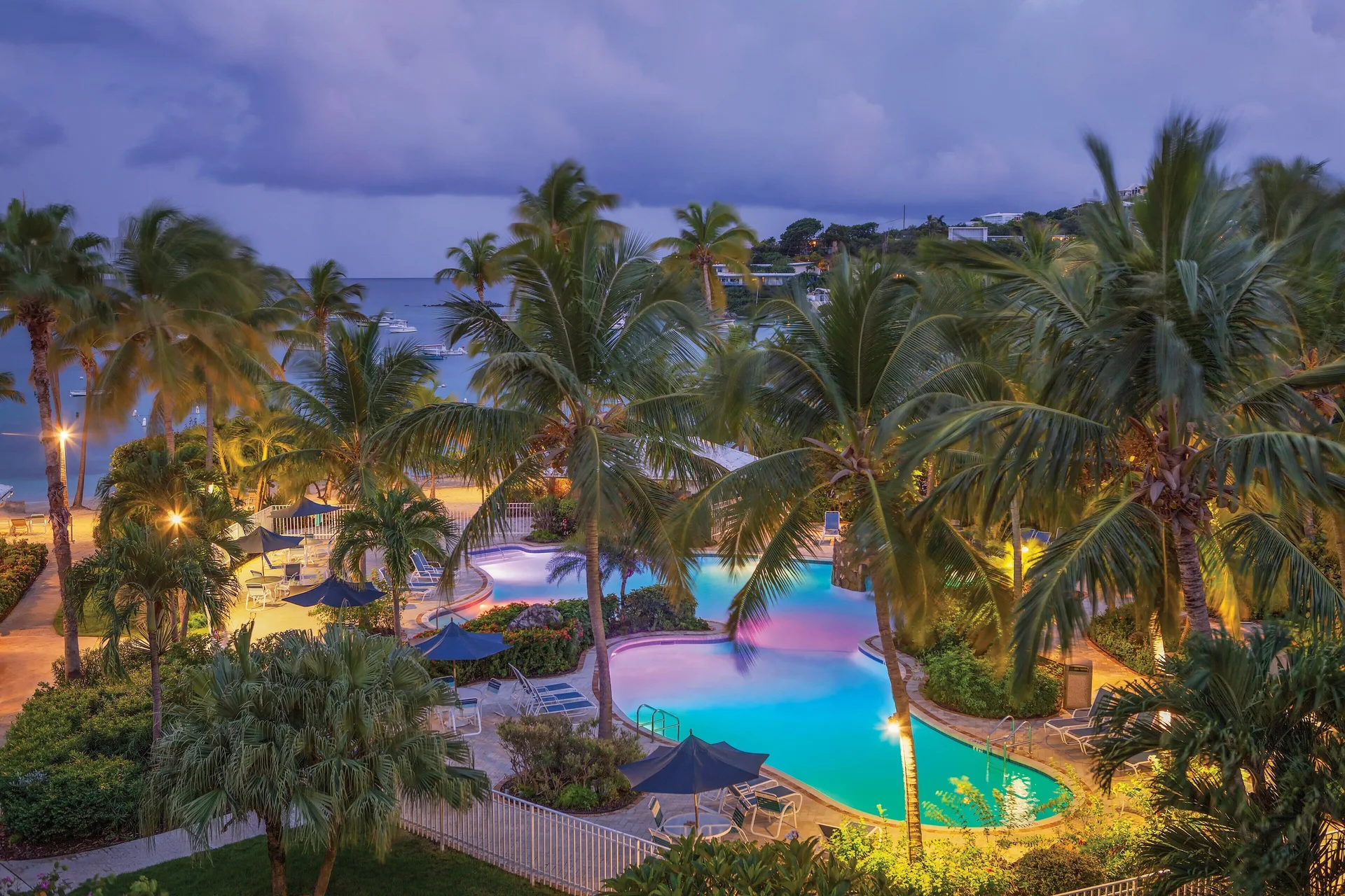 Club Wyndham Elysian Beach Resort St. Thomas beachfront vacation resort with villas, pool and marina access