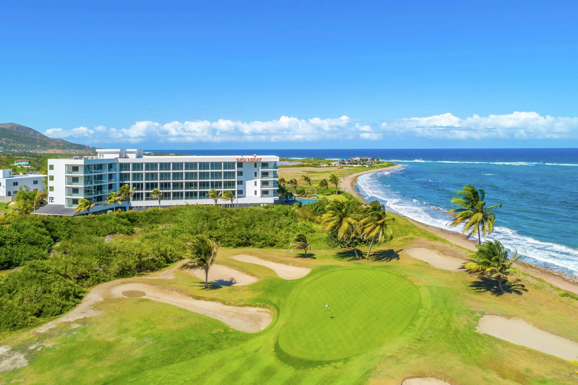 Koi Resort Saint Kitts Curio Collection boutique beachfront hotel with modern design and ocean views