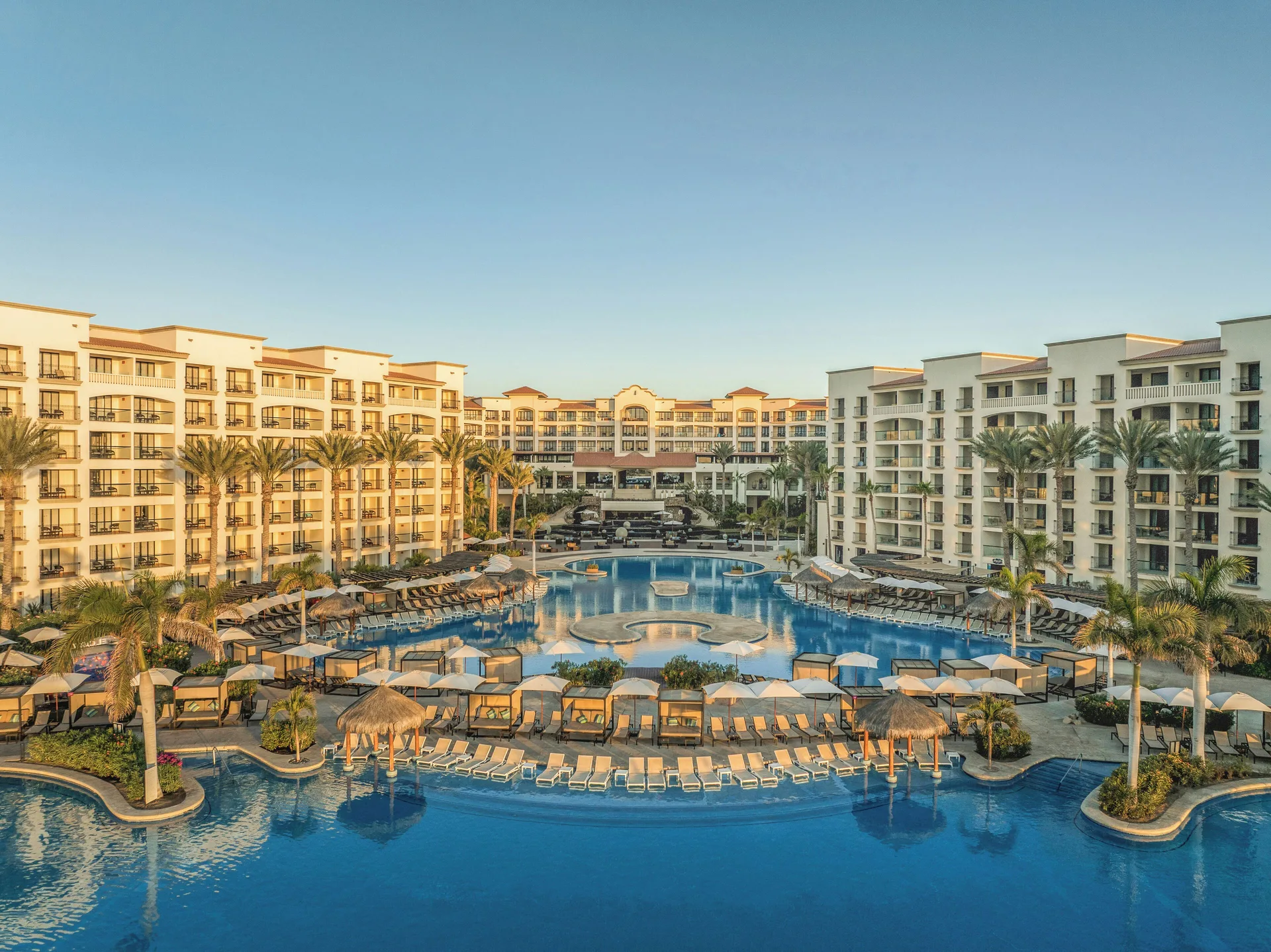 Hyatt Ziva Los Cabos all-inclusive family resort with large pools and beachfront setting