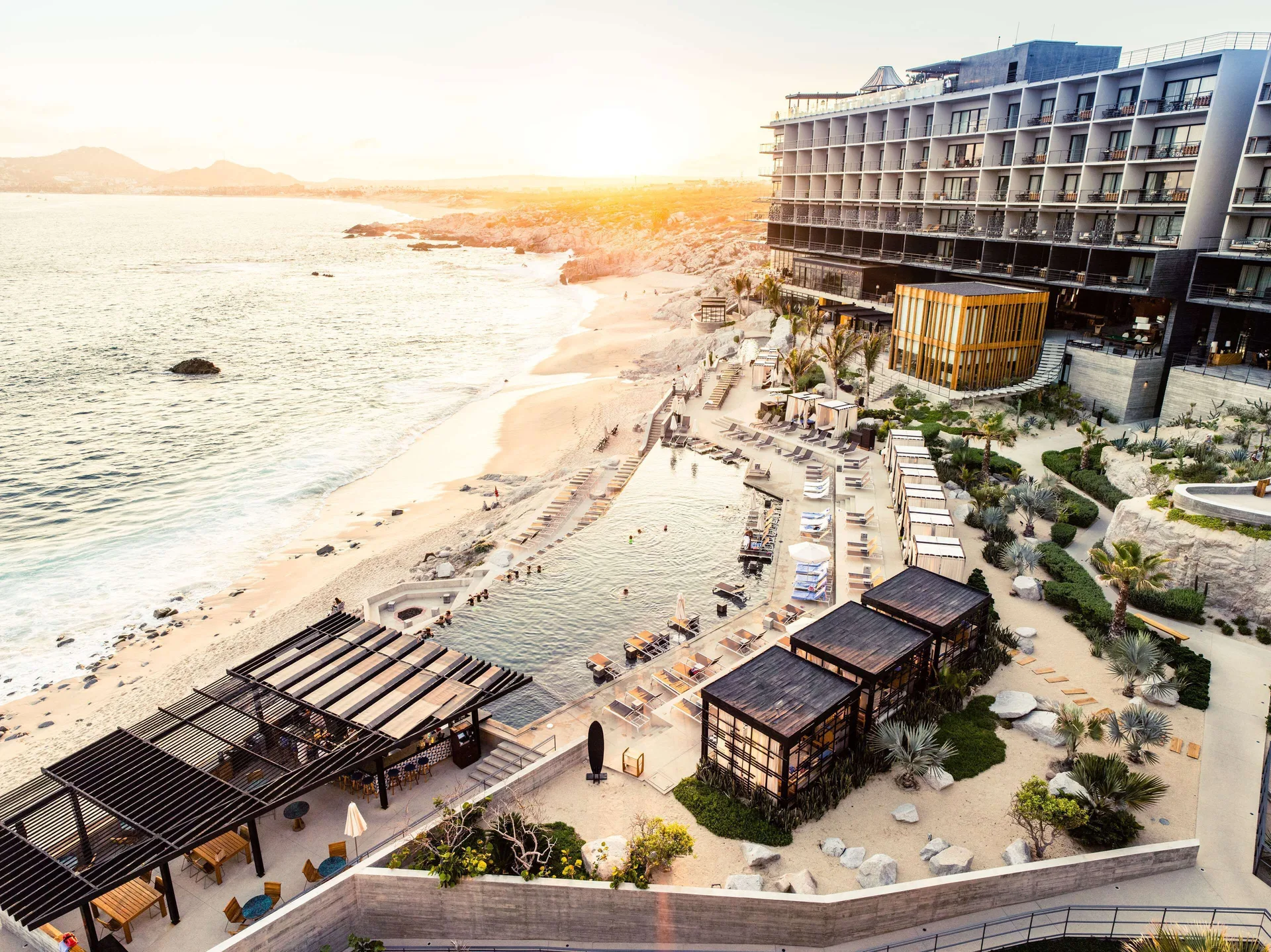 The Cape Thompson Hotel Cabo San Lucas lifestyle resort with rooftop bar and El Arco views