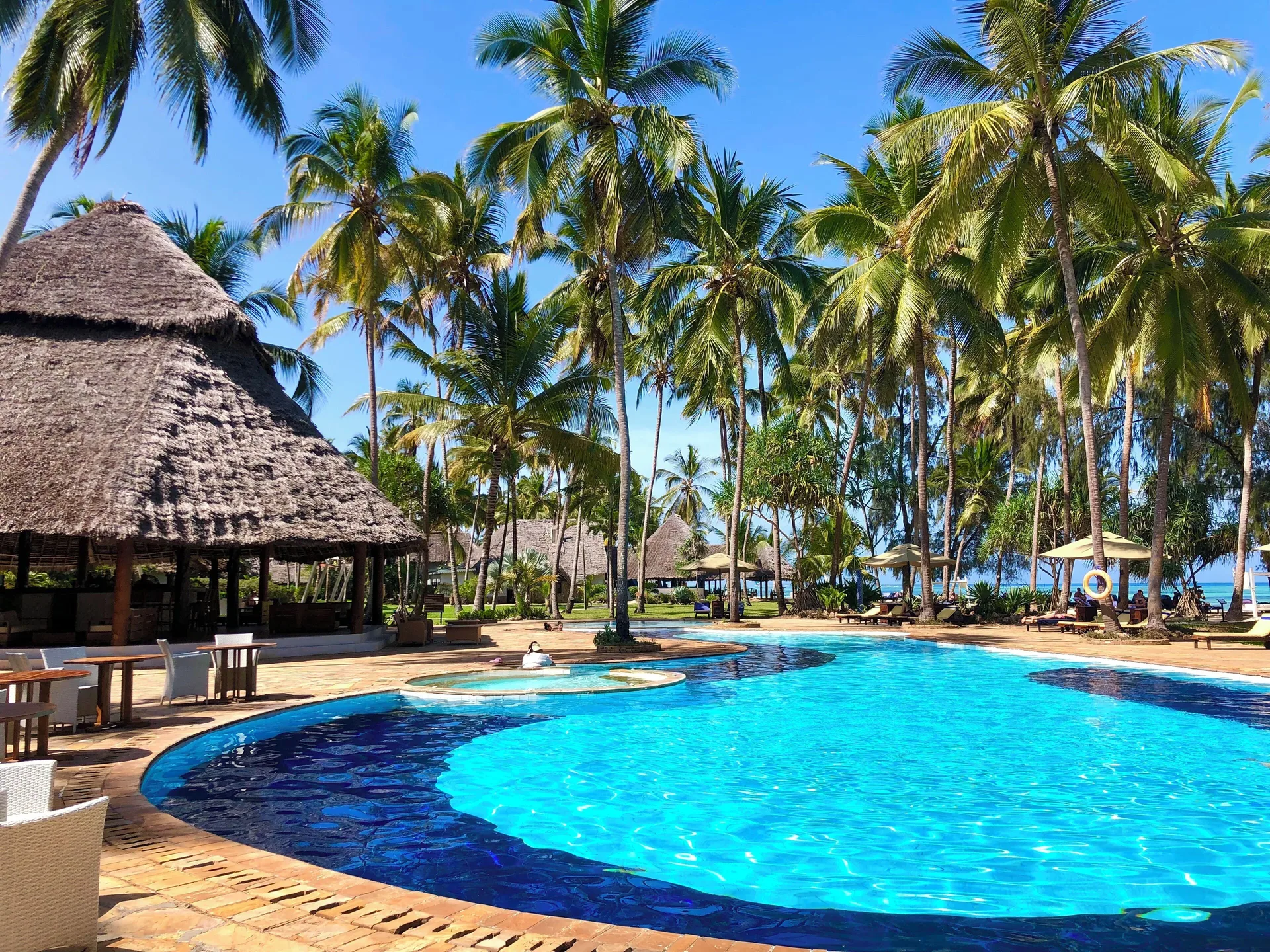 Bluebay Beach Resort and Spa Zanzibar beachfront resort with gardens pools and spa
