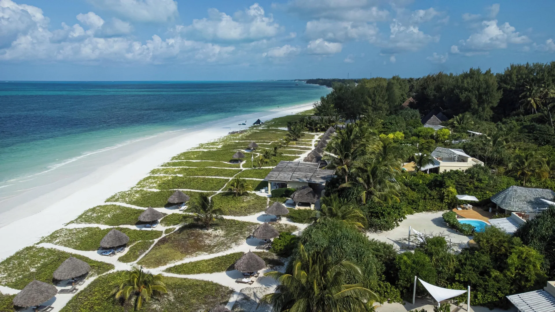 Zanzibar White Sand Luxury Villas and Spa beachfront villa resort with private pools and spa