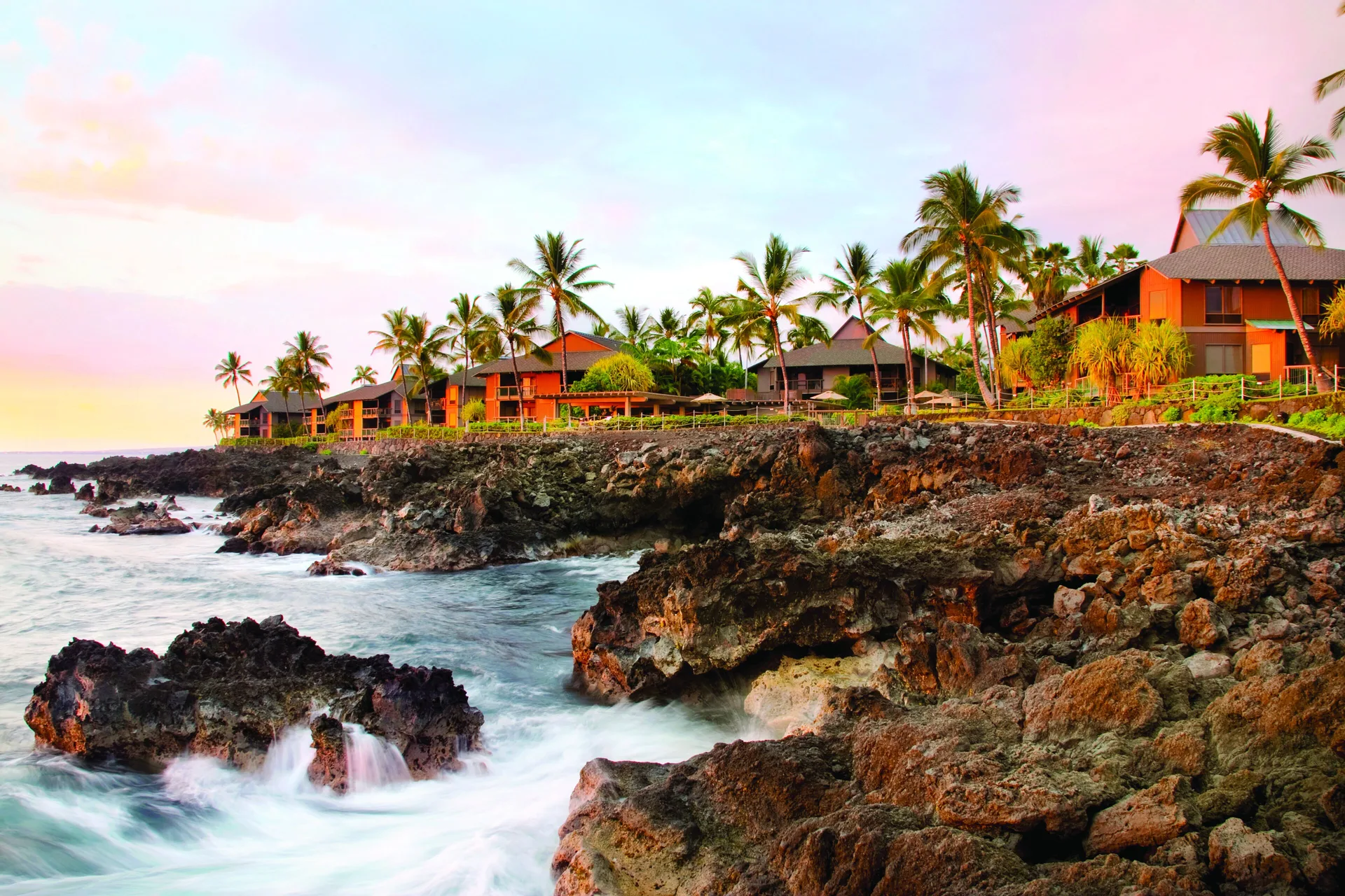 Kanaloa at Kona by OUTRIGGER oceanfront condominium resort with Keauhou setting and resort pools
