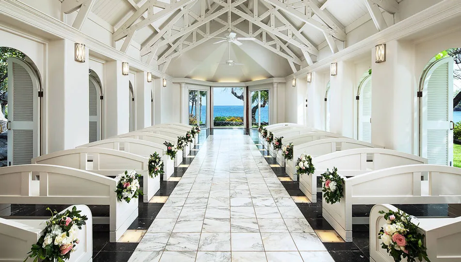 Oceanfront Wedding Chapel Venue at Outrigger Kona Resort and Spa