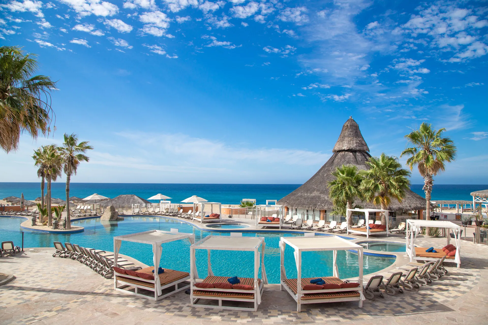Sandos Finisterra all-inclusive resort with marina views and cliffside Cabo San Lucas setting