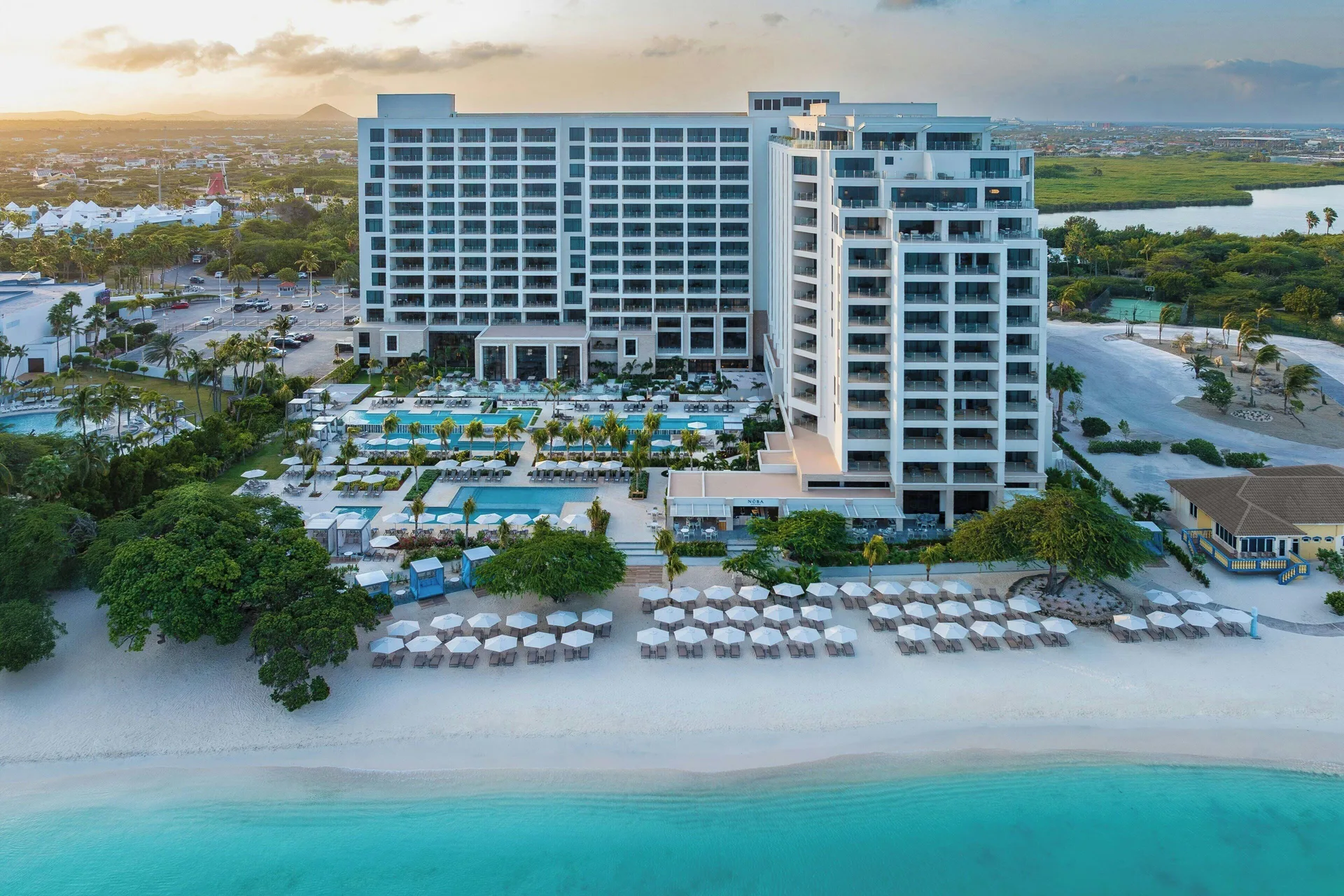 The St. Regis Aruba Resort luxury Palm Beach resort with refined beachfront design and service