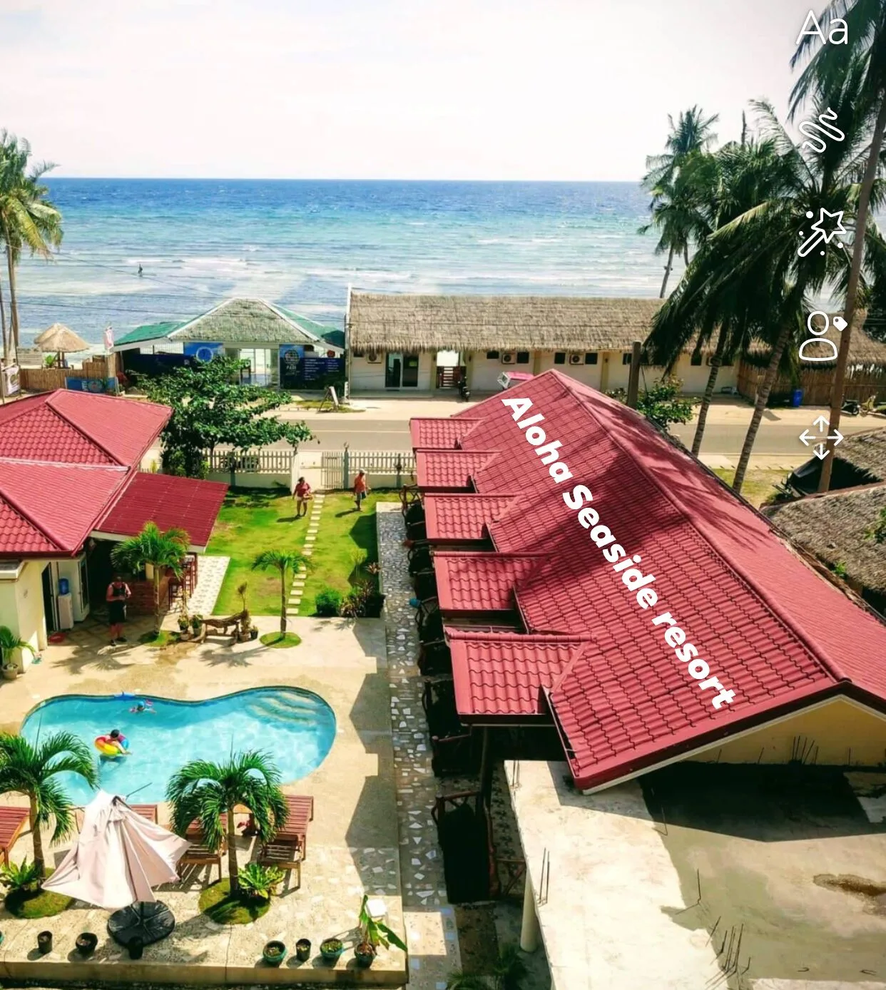 Aloha Seaside Resort Siquijor casual seaside resort with ocean views and tropical pool