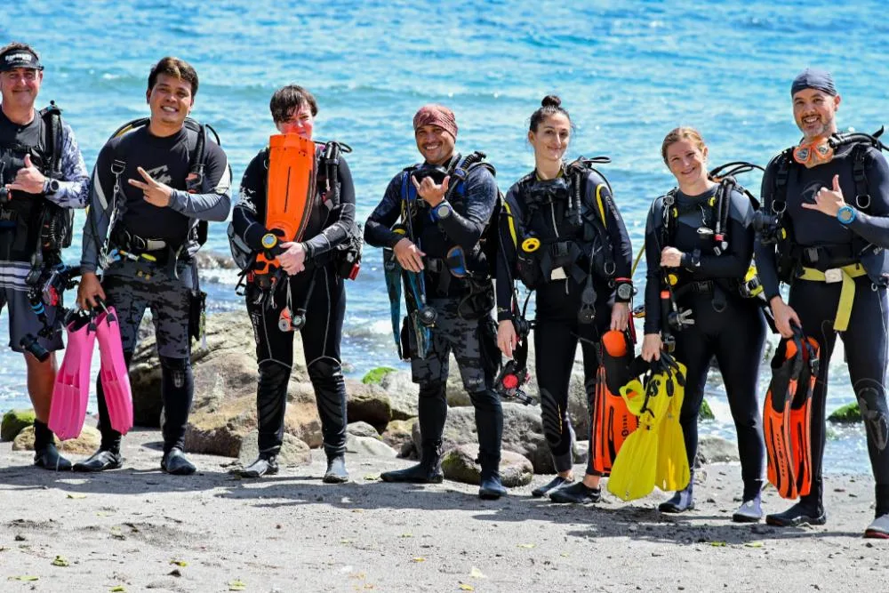 Liquid Dive Resort Dauin beachfront dive resort with casual tropical pool and garden setting