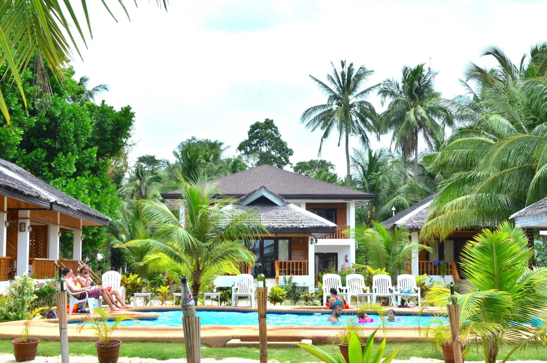 White Villas Resort Siquijor beachfront resort with white villas gardens and pool