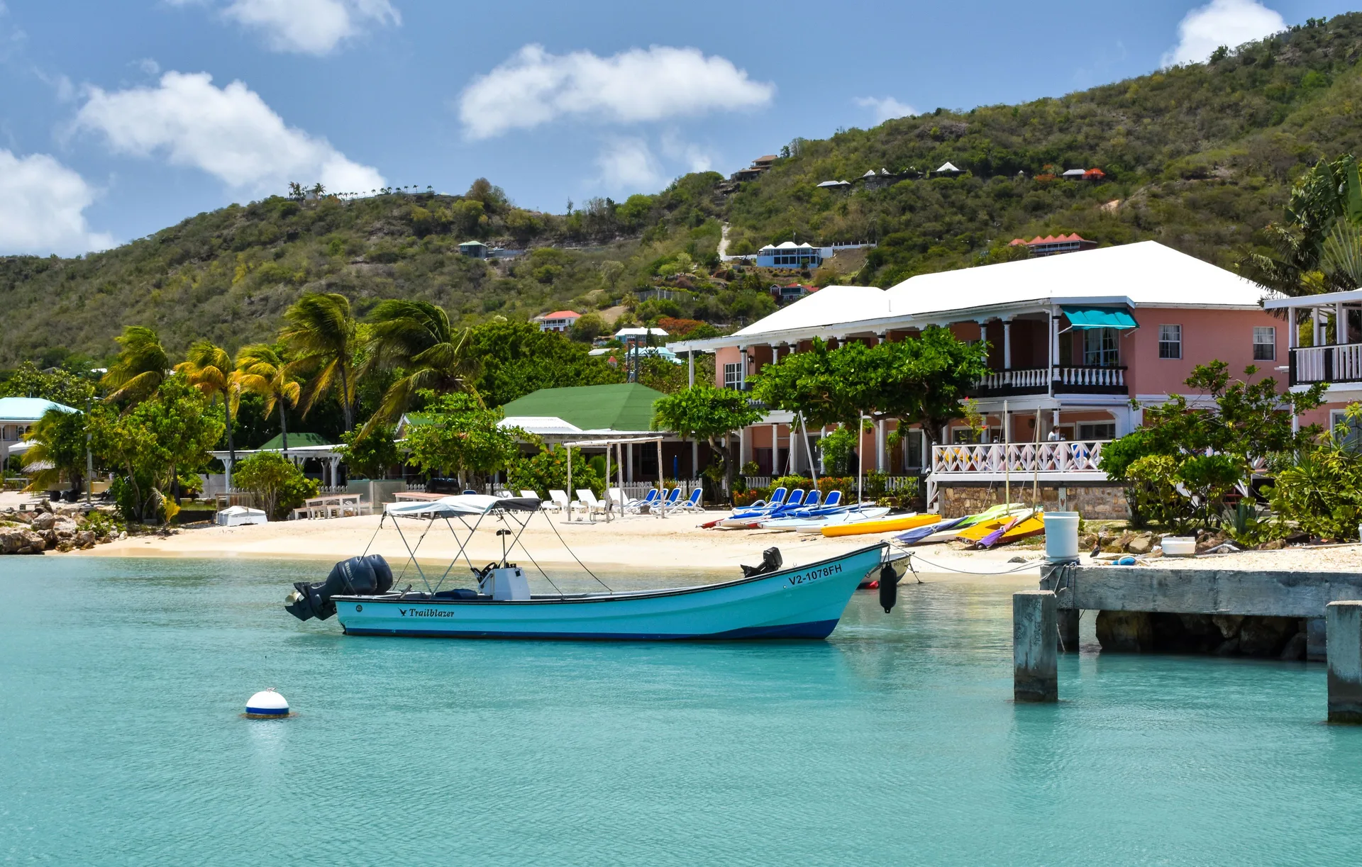 Catamaran Hotel Marina waterfront Antigua hotel with marina setting and relaxed Caribbean character
