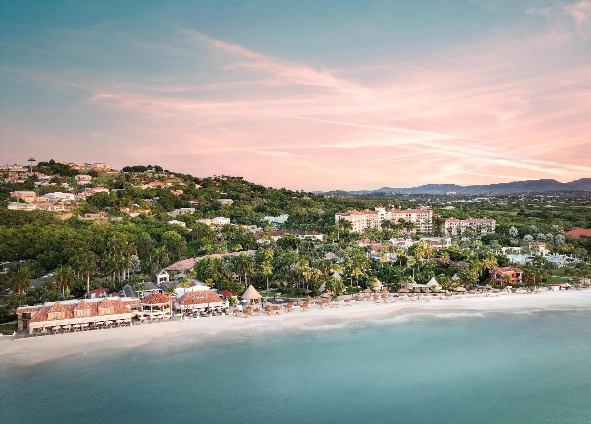 Sandals Grande Antigua couples-only all-inclusive resort with Caribbean beach setting and romantic pools