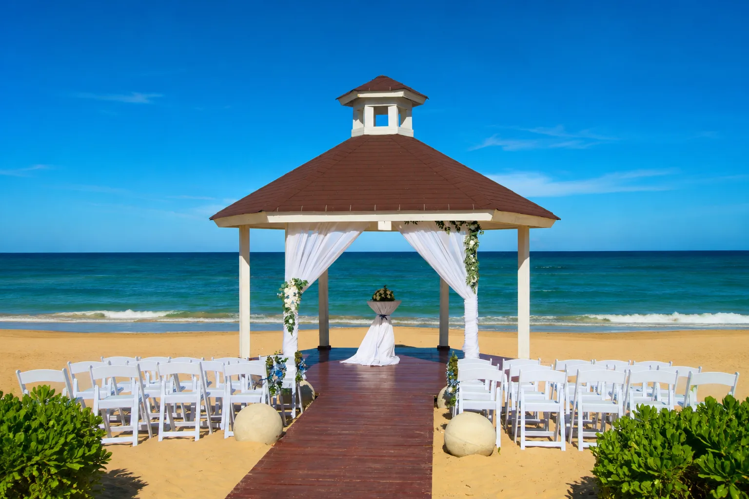 Beach Gazebo Venue at Royalton CHIC Antigua