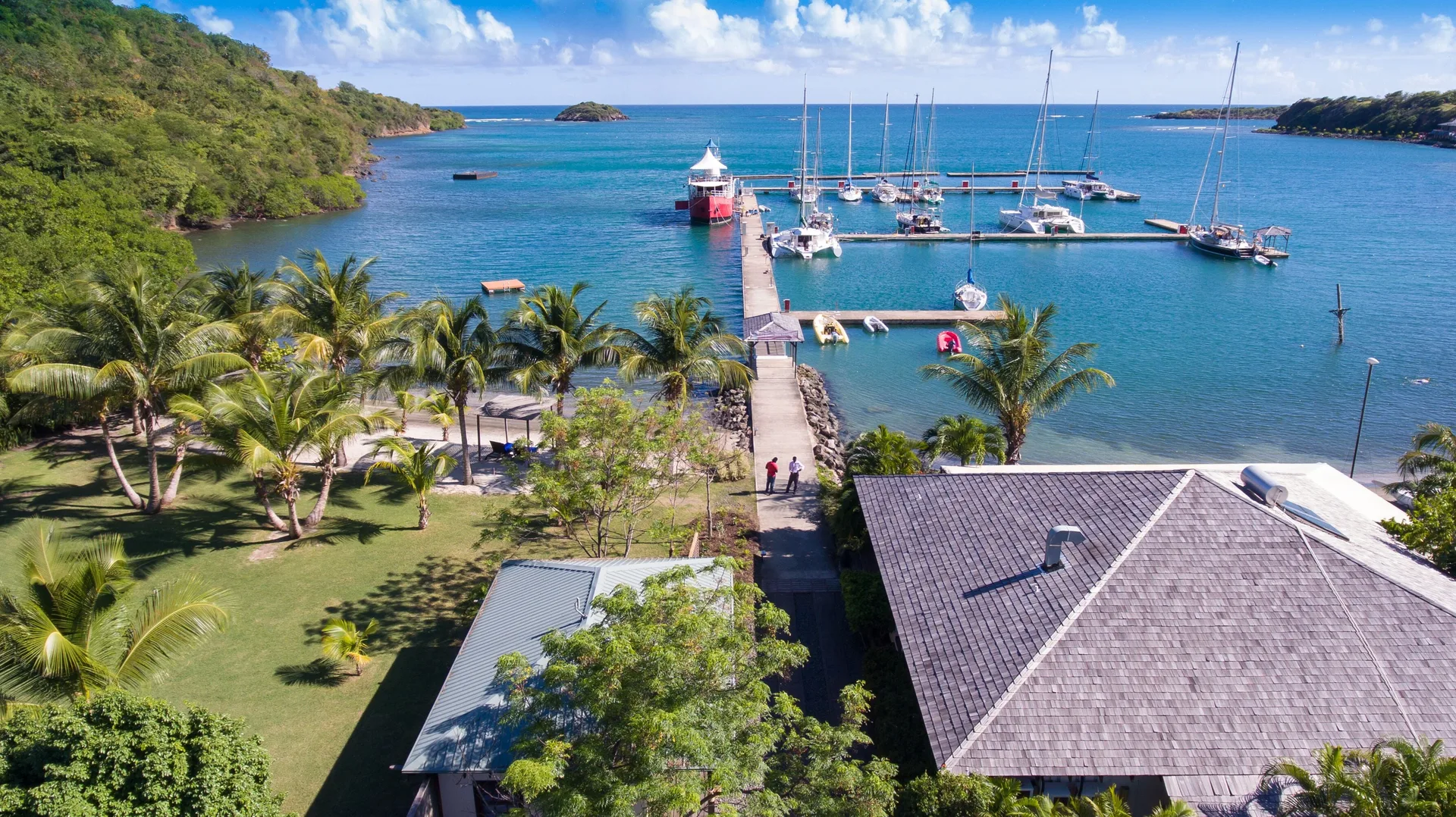 Le Phare Bleu Marina Resort Grenada waterfront retreat with marina setting and relaxed villas