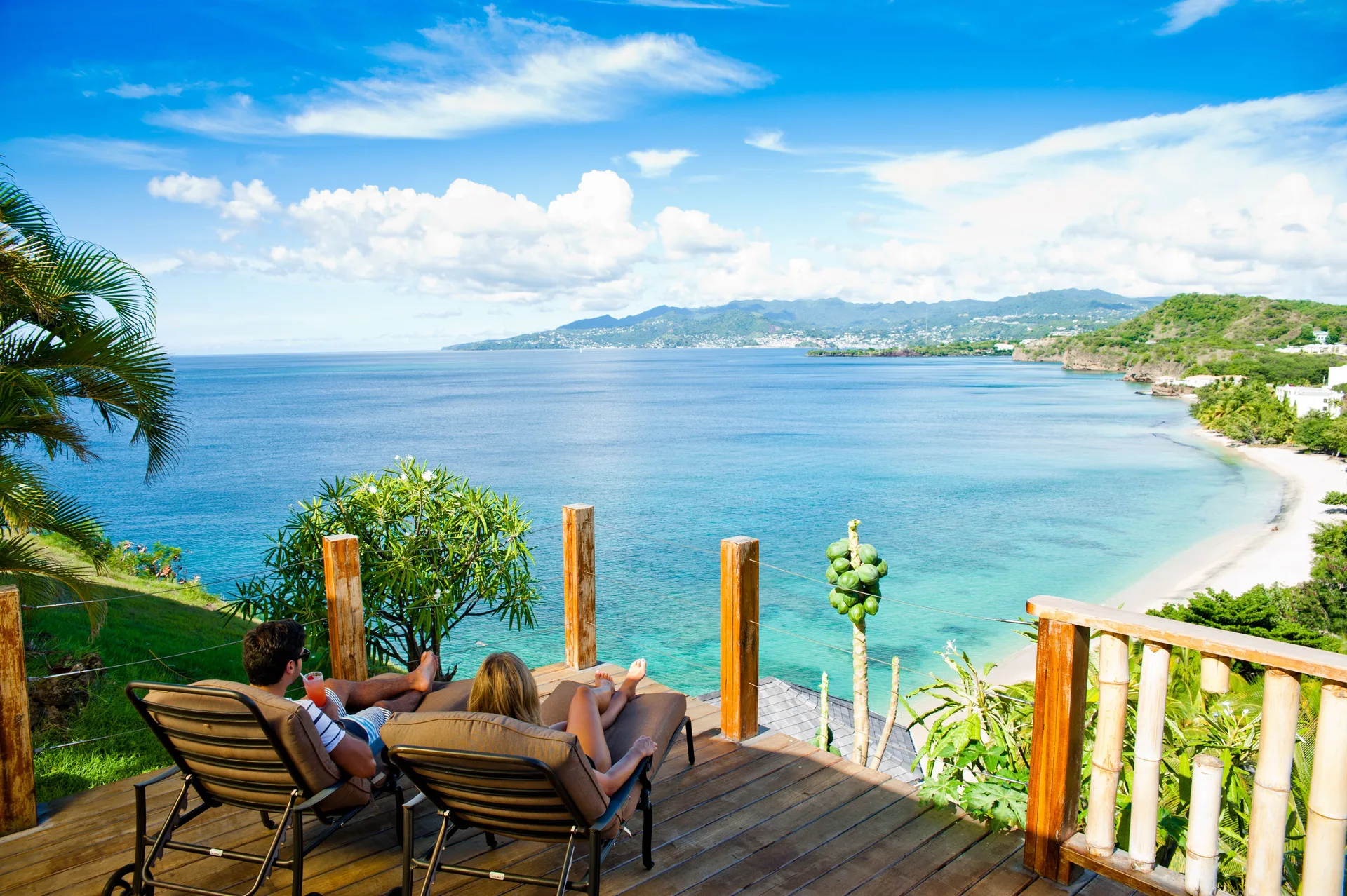 Maca Bana Luxury Boutique Resort Grenada hillside villas with ocean views and private plunge pools